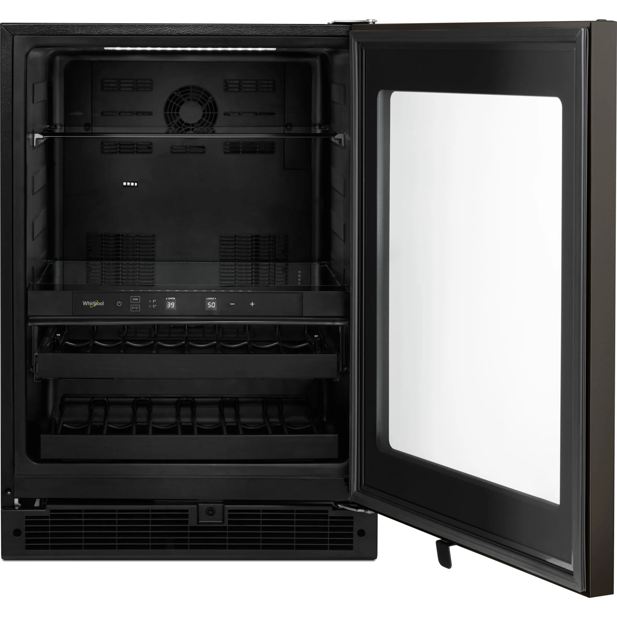 Whirlpool 24-inch Wide Undercounter Beverage Center - 5.2 cu. ft. -Black Stainless (WUB50X24HV) - Image 8