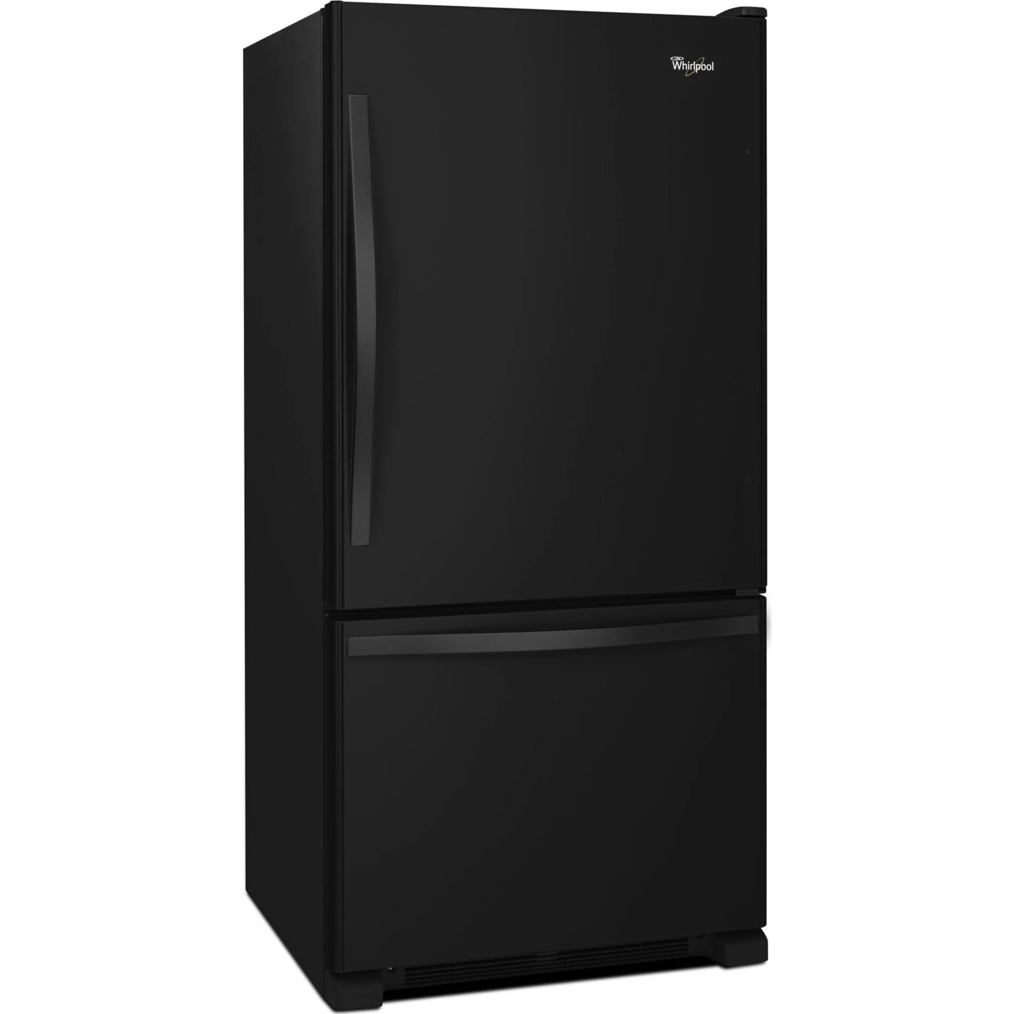 Whirlpool 22 cu. ft. Bottom-Freezer Refrigerator with Freezer Drawer -Black-on-Black (WRB322DMBB) - Image 35