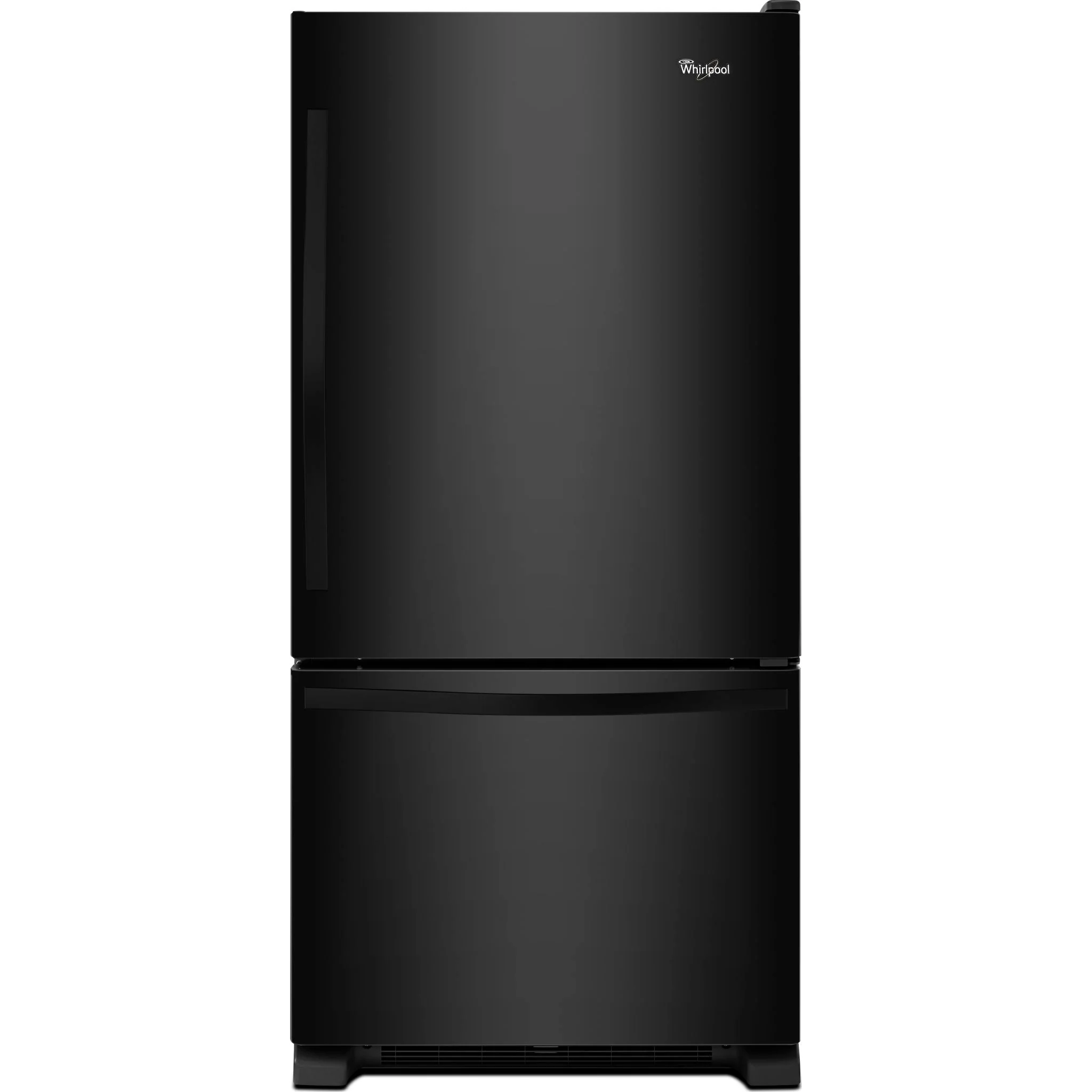 Whirlpool 22 cu. ft. Bottom-Freezer Refrigerator with Freezer Drawer -Black-on-Black (WRB322DMBB) - Image 37