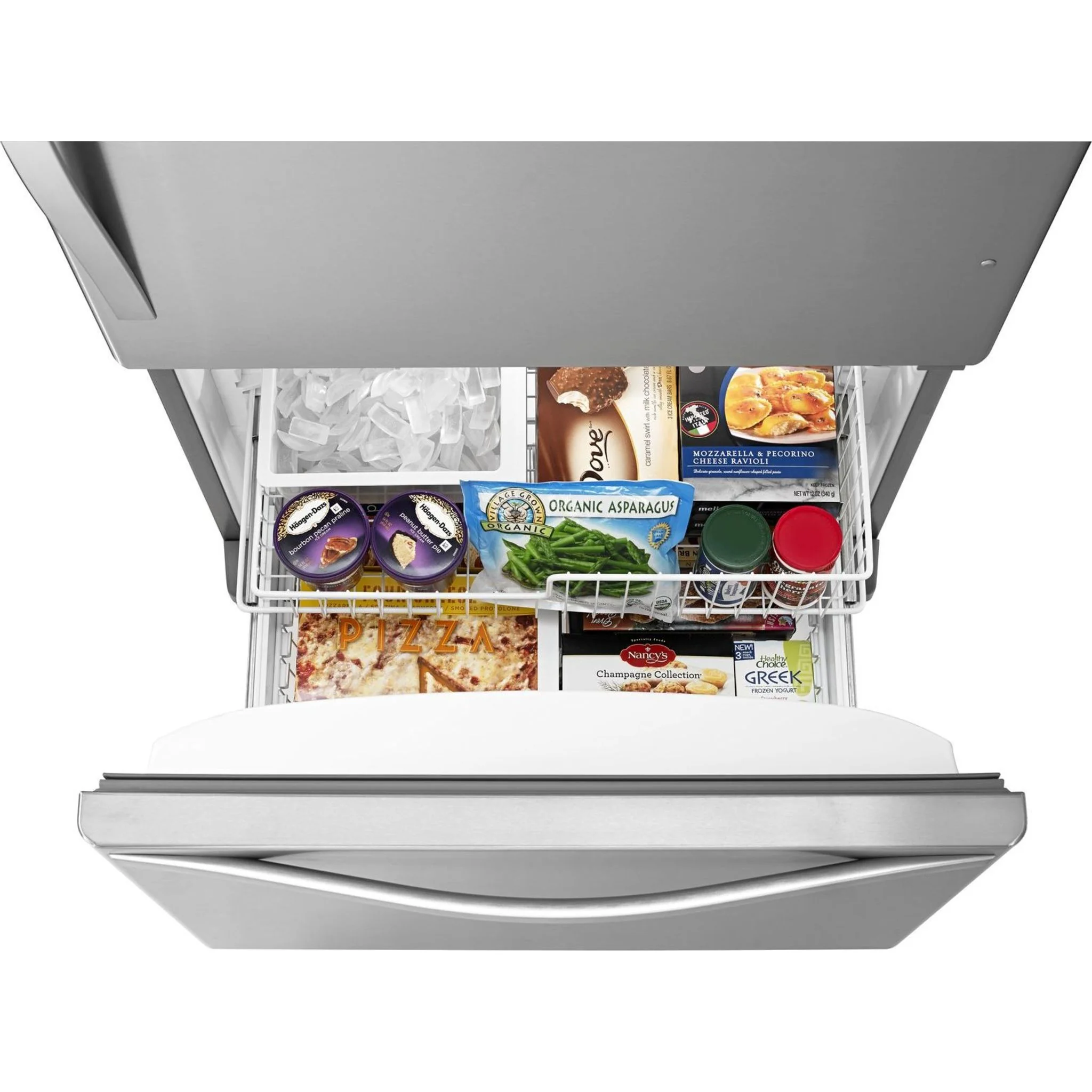 Whirlpool 22 cu. ft. Bottom-Freezer Refrigerator with Freezer Drawer -Stainless Steel (WRB322DMBM) - Image 33