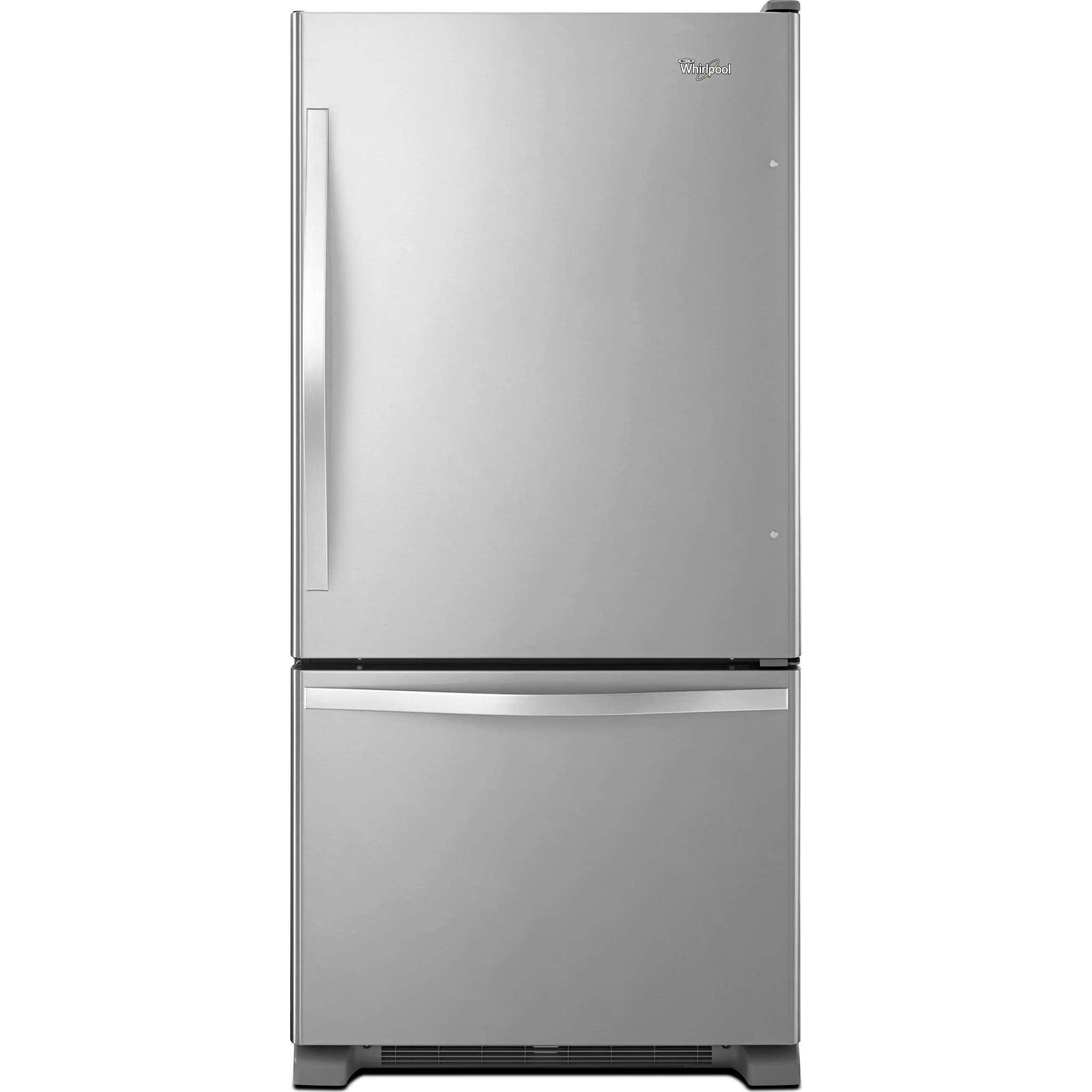 Whirlpool 22 cu. ft. Bottom-Freezer Refrigerator with Freezer Drawer -Stainless Steel (WRB322DMBM) - Image 9
