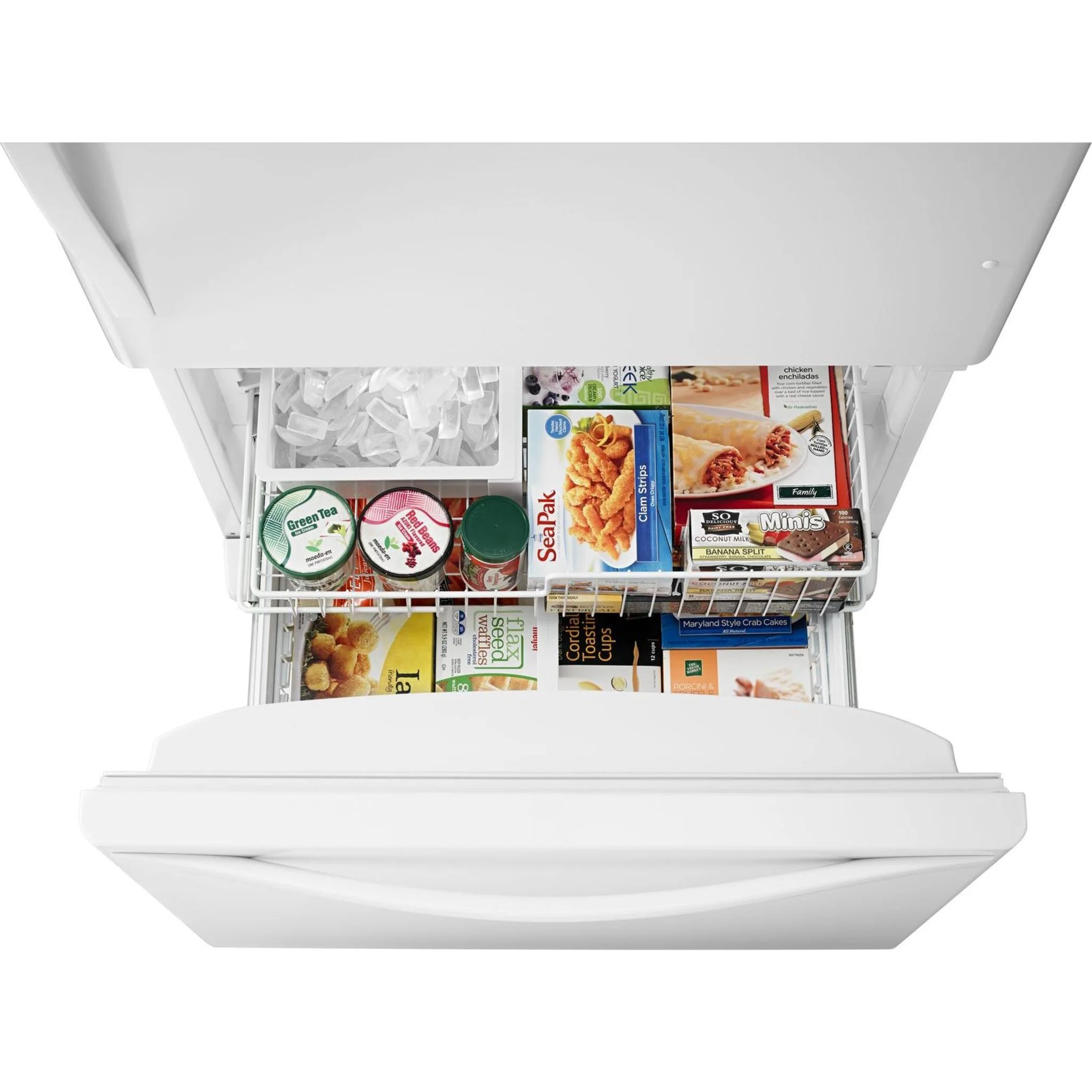 Whirlpool 22 cu. ft. Bottom-Freezer Refrigerator with Freezer Drawer -White-on-White (WRB322DMBW) - Image 52