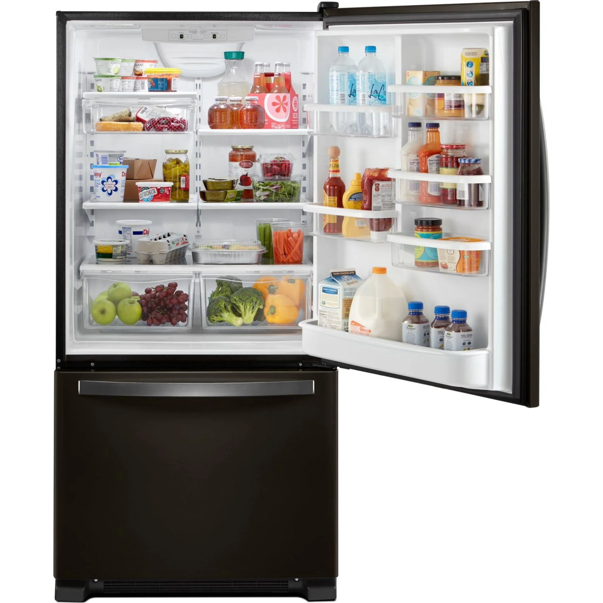 Whirlpool 33-inch wide Bottom-Freezer Refrigerator - 22 cu. ft. -Black Stainless (WRB322DMHV) - Image 32
