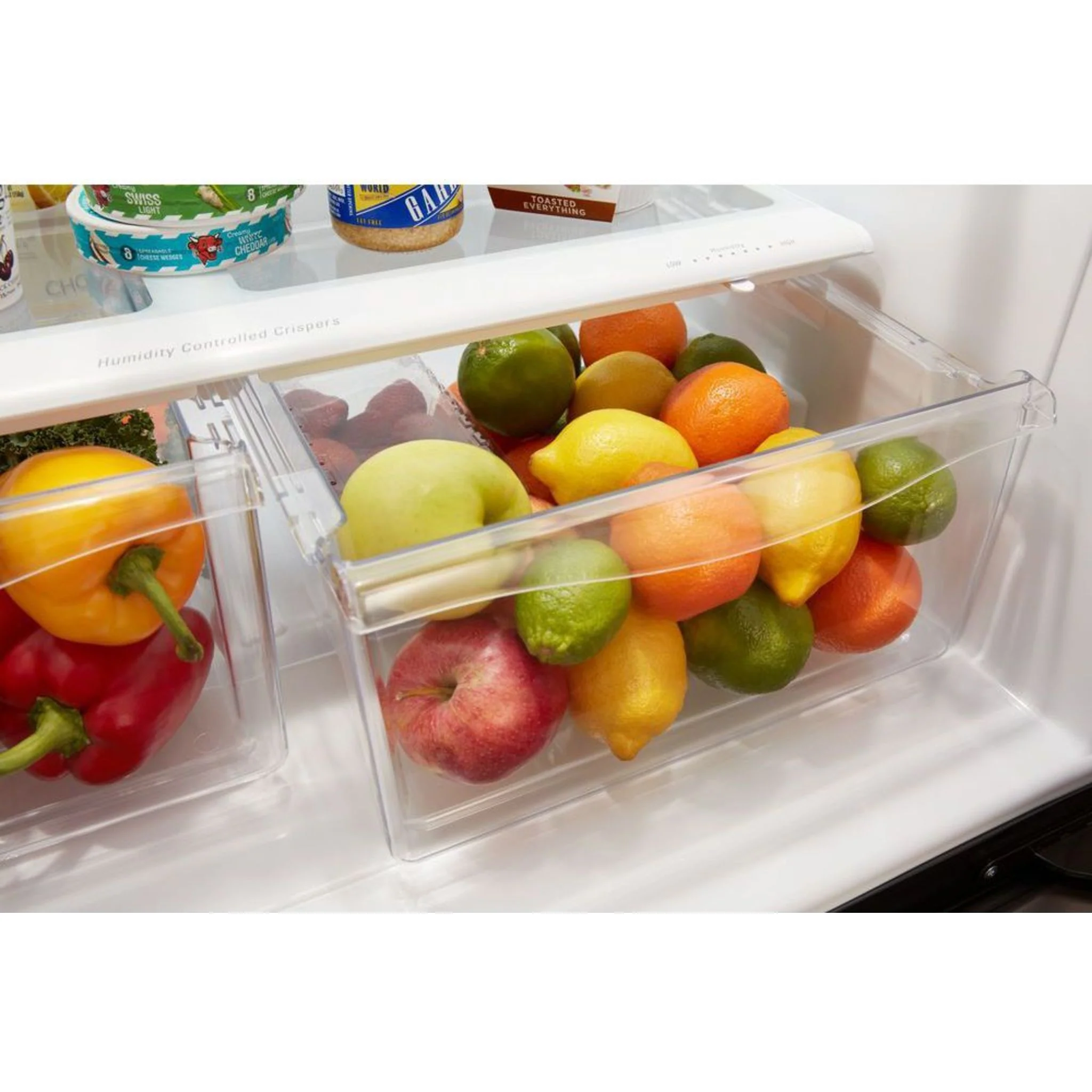 Whirlpool 33-inch wide Bottom-Freezer Refrigerator - 22 cu. ft. -Black Stainless (WRB322DMHV) - Image 5