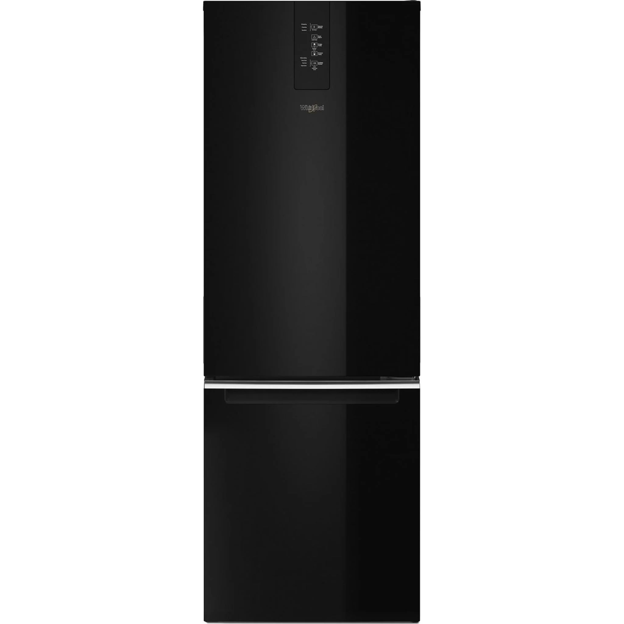 Whirlpool 24-inch Wide Garage-Ready Bottom-Freezer Refrigerator - 12.9 cu. ft. -Black (WRB533CZJB)