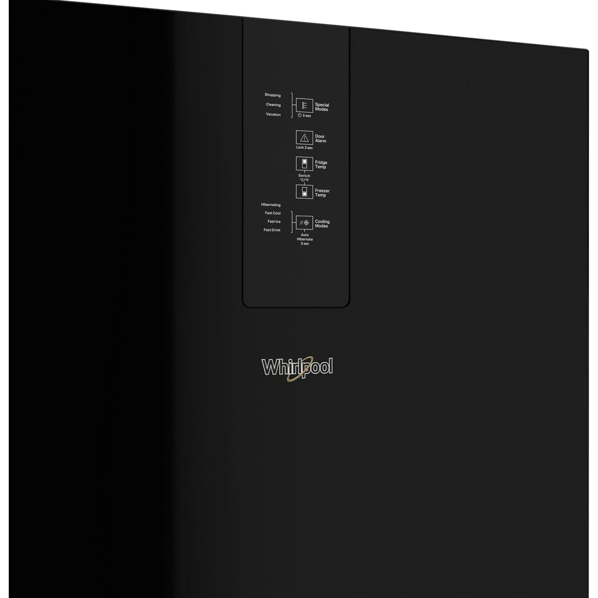 Whirlpool 24-inch Wide Garage-Ready Bottom-Freezer Refrigerator - 12.9 cu. ft. -Black (WRB533CZJB) - Image 2