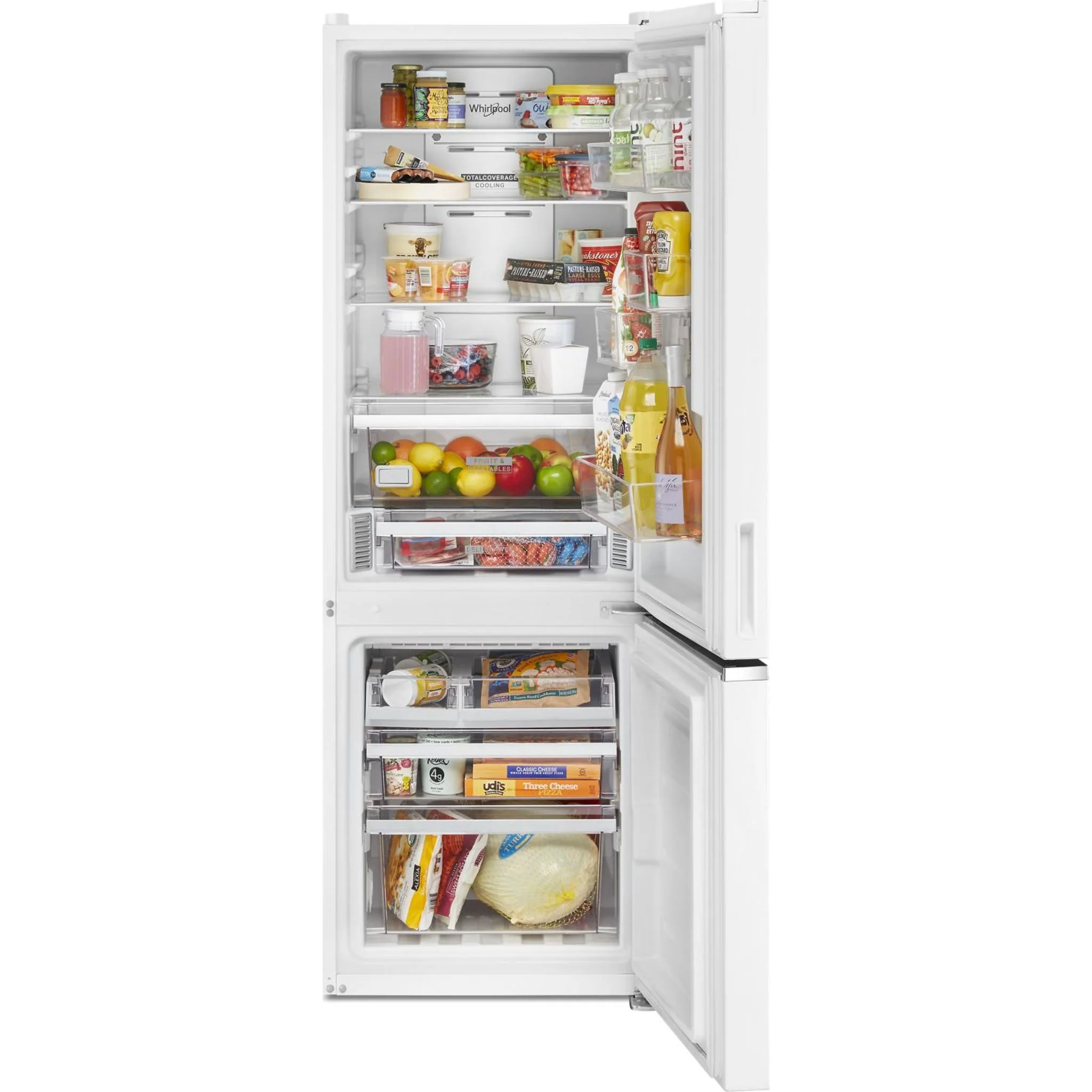 Whirlpool 24-inch Wide Garage-Ready Bottom-Freezer Refrigerator - 12.9 cu. ft. -White (WRB533CZJW) - Image 11
