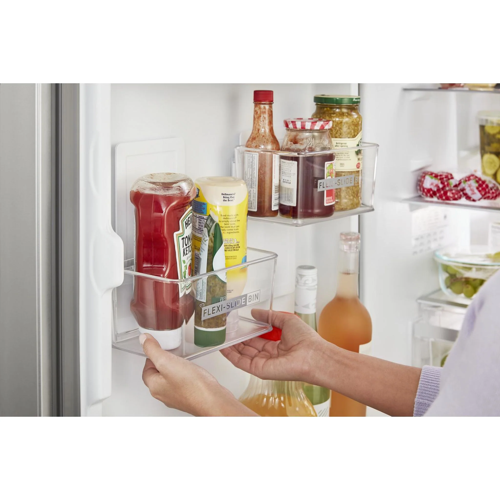 Whirlpool 24-inch Wide Garage-Ready Bottom-Freezer Refrigerator - 12.9 cu. ft. -Fingerprint Resistant Stainless (WRB533CZJZ) - Image 5