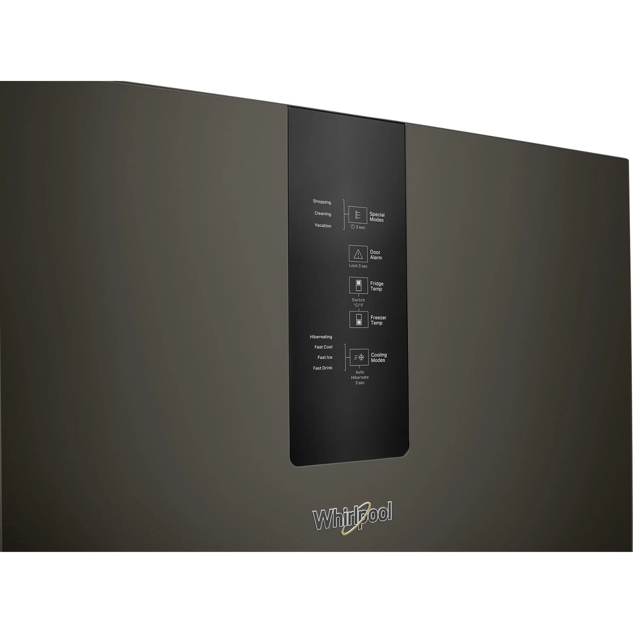 Whirlpool 24-inch Wide Bottom-Freezer Refrigerator - 12.9 cu. ft. -Black Stainless Finish (WRB543CMJV) - Image 2