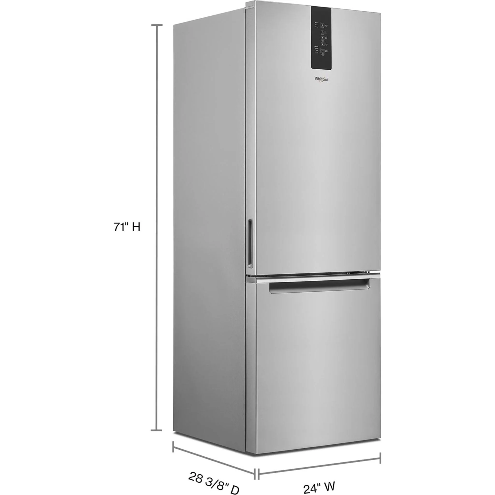 Whirlpool 24-inch Wide Bottom-Freezer Refrigerator - 12.9 cu. ft. -Fingerprint Resistant Stainless (WRB543CMJZ) - Image 20