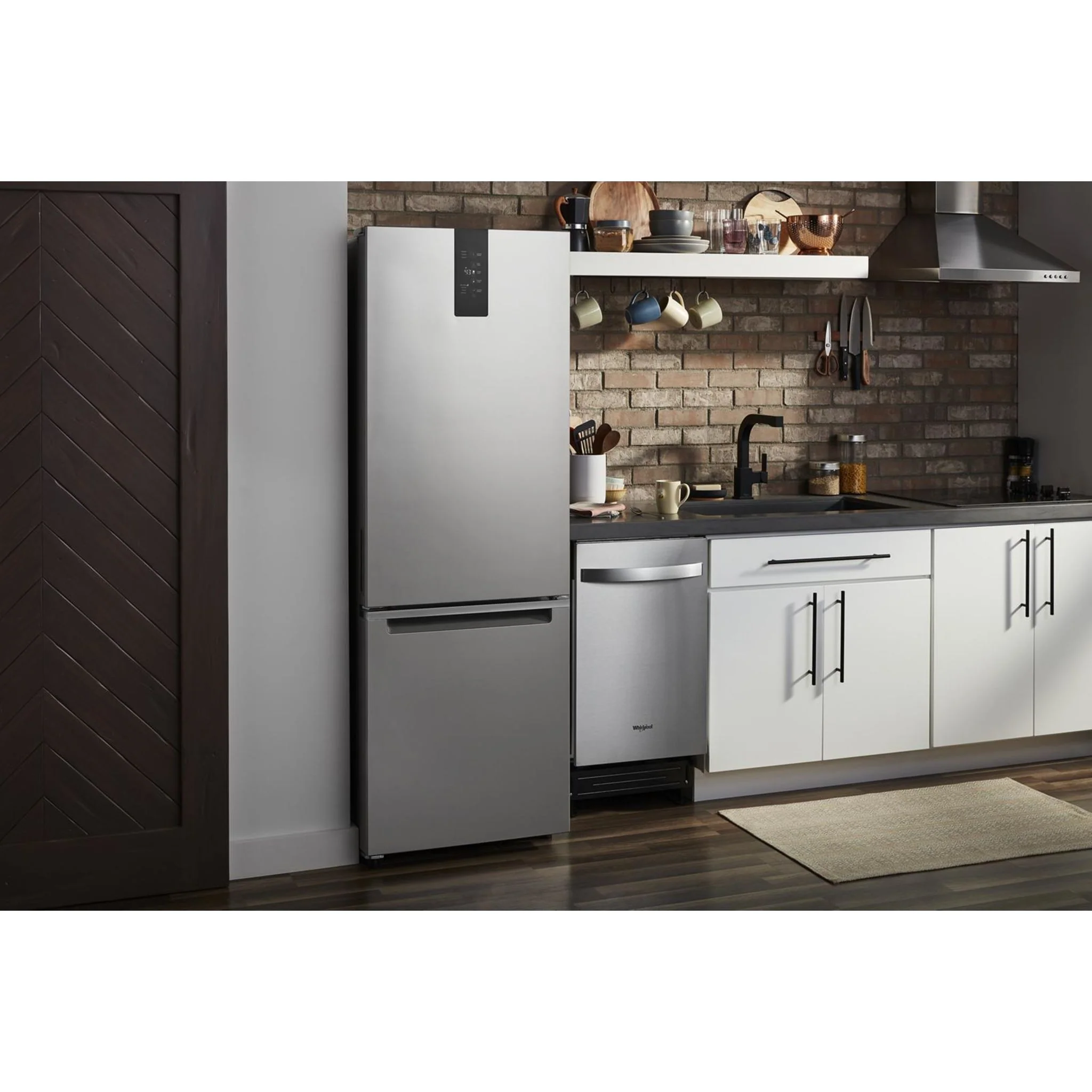 Whirlpool 24-inch Wide Bottom-Freezer Refrigerator - 12.9 cu. ft. -Fingerprint Resistant Stainless (WRB543CMJZ) - Image 8