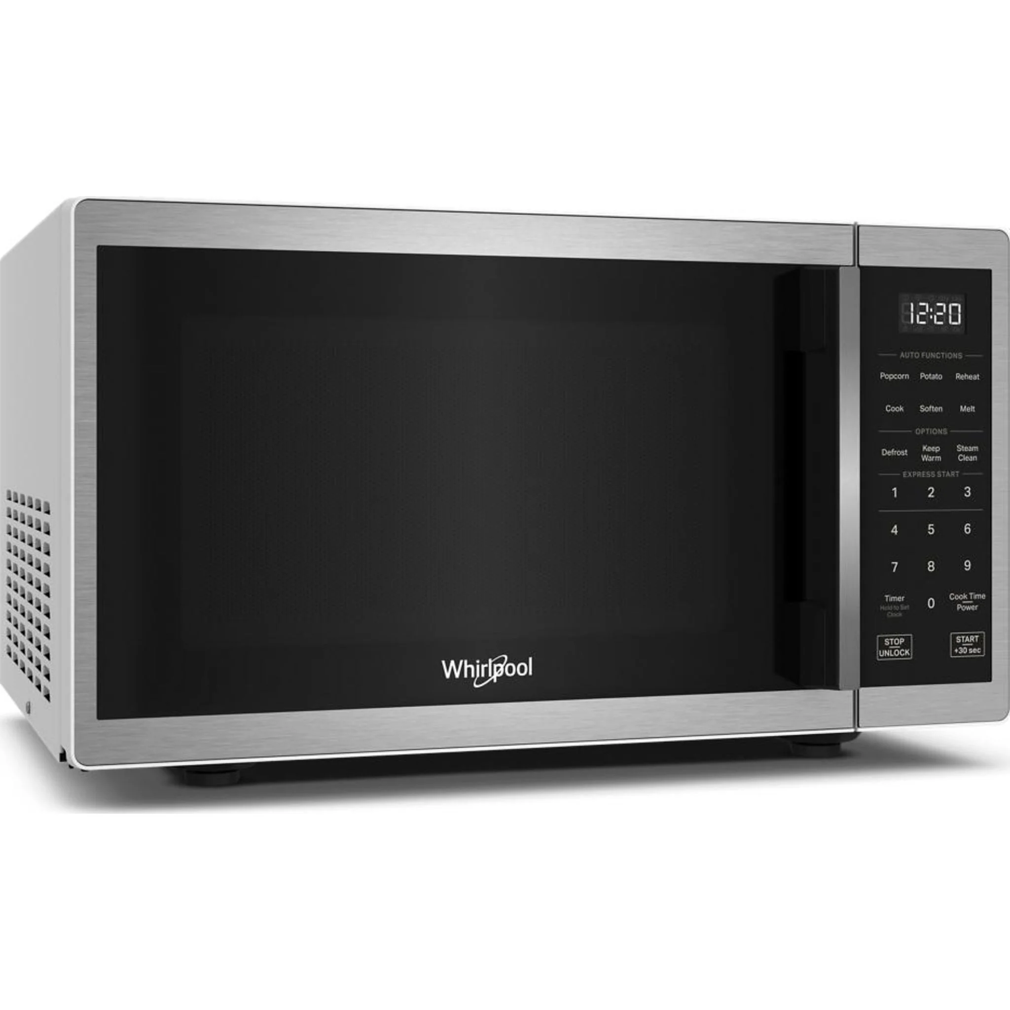 Whirlpool 0.9 cu. ft. Stainless Steel Countertop Microwave With Steam Clean - 900 watt -Stainless Steel (WMCS3019RS) - Image 13