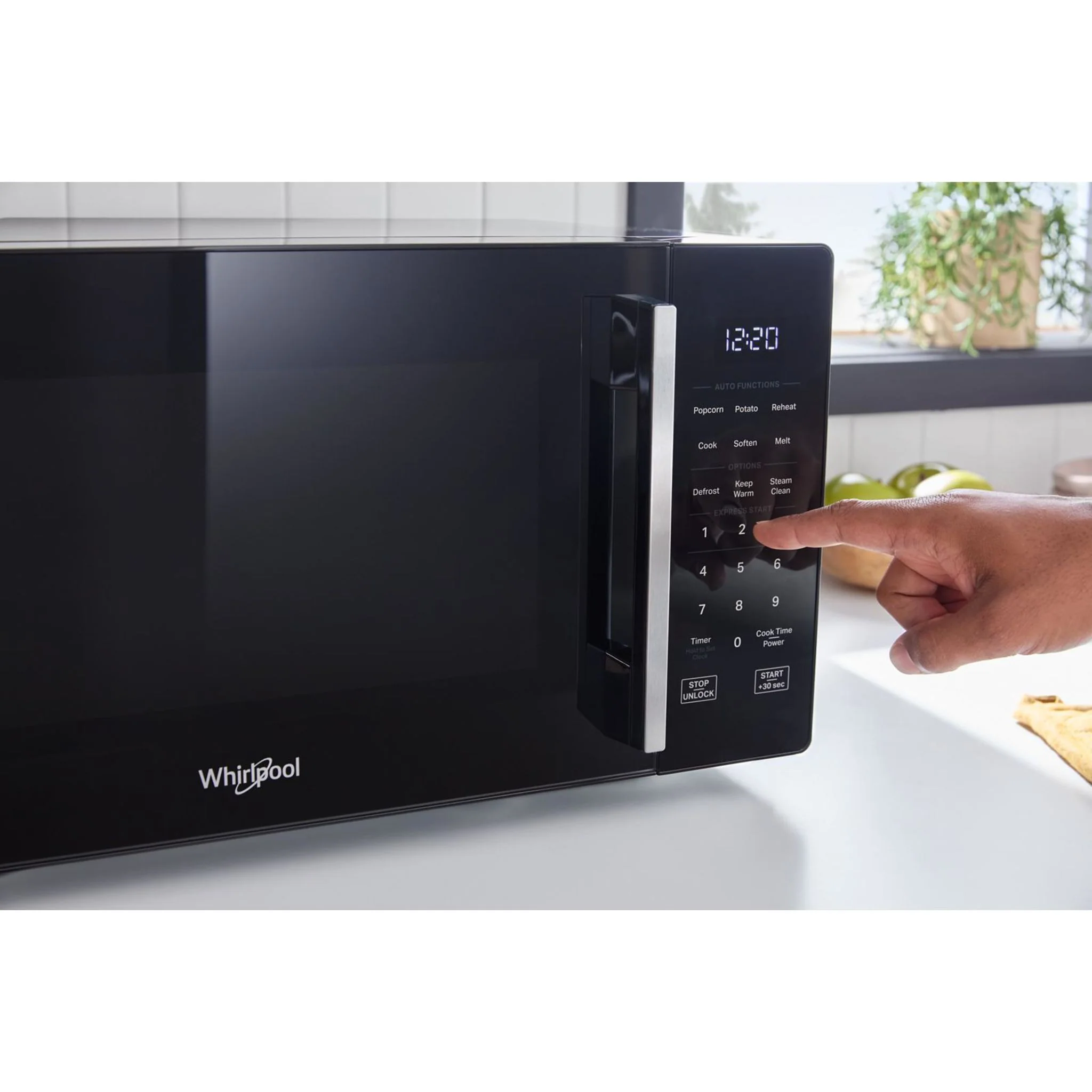 Whirlpool 0.9 cu. ft. Stainless Steel Countertop Microwave With Steam Clean - 900 watt -Stainless Steel (WMCS3019RS) - Image 15