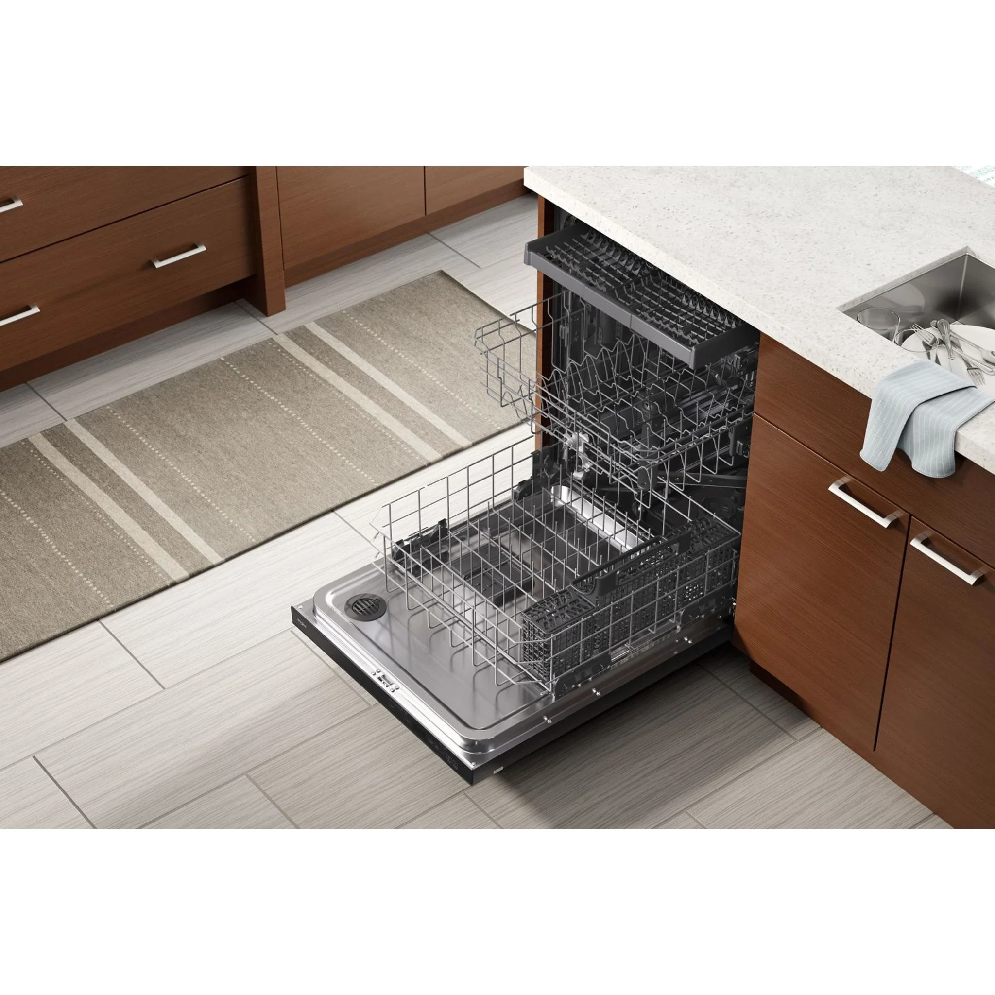 Whirlpool Large Capacity Dishwasher with 3rd Rack -Black (WDT750SAKB) - Image 4
