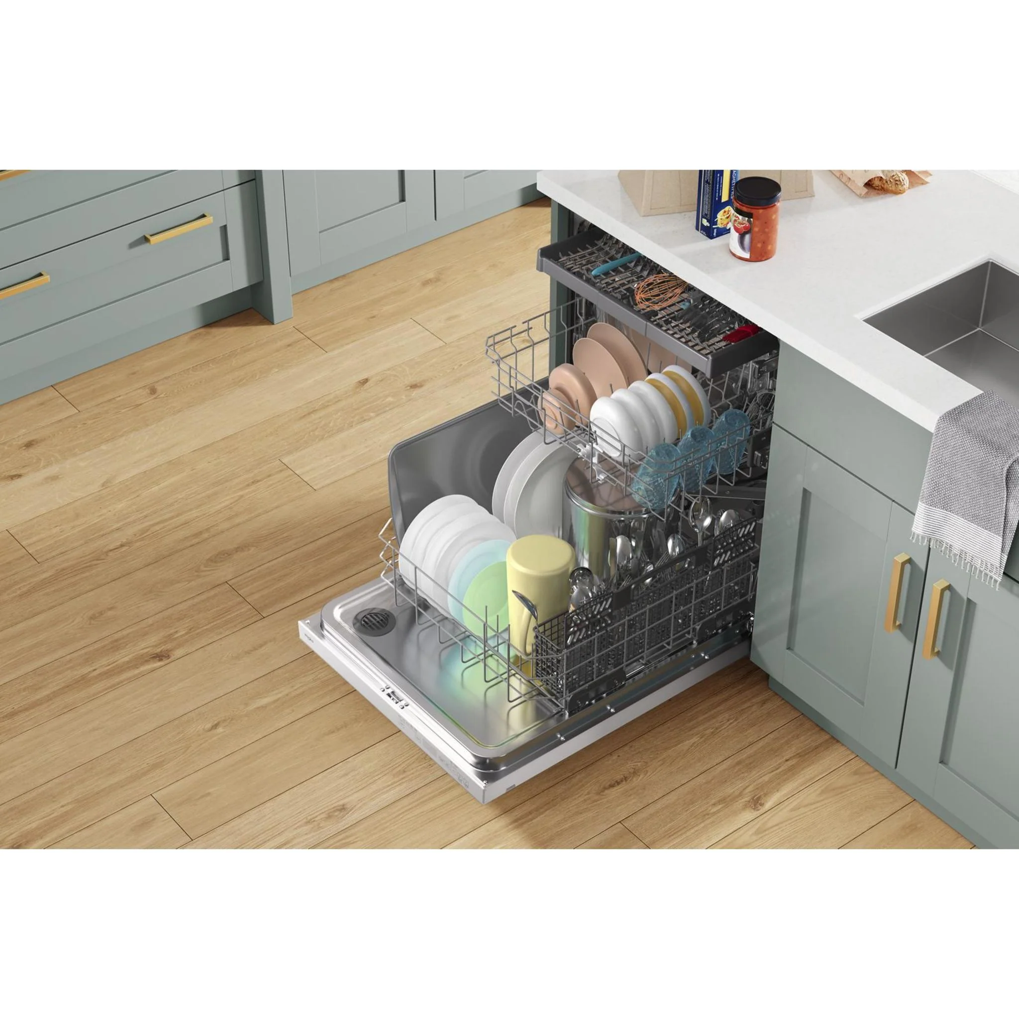 Whirlpool 24-Inch Dishwasher with AI Intelligent Wash - 47 dBA -White (WDT750SAKW) - Image 19