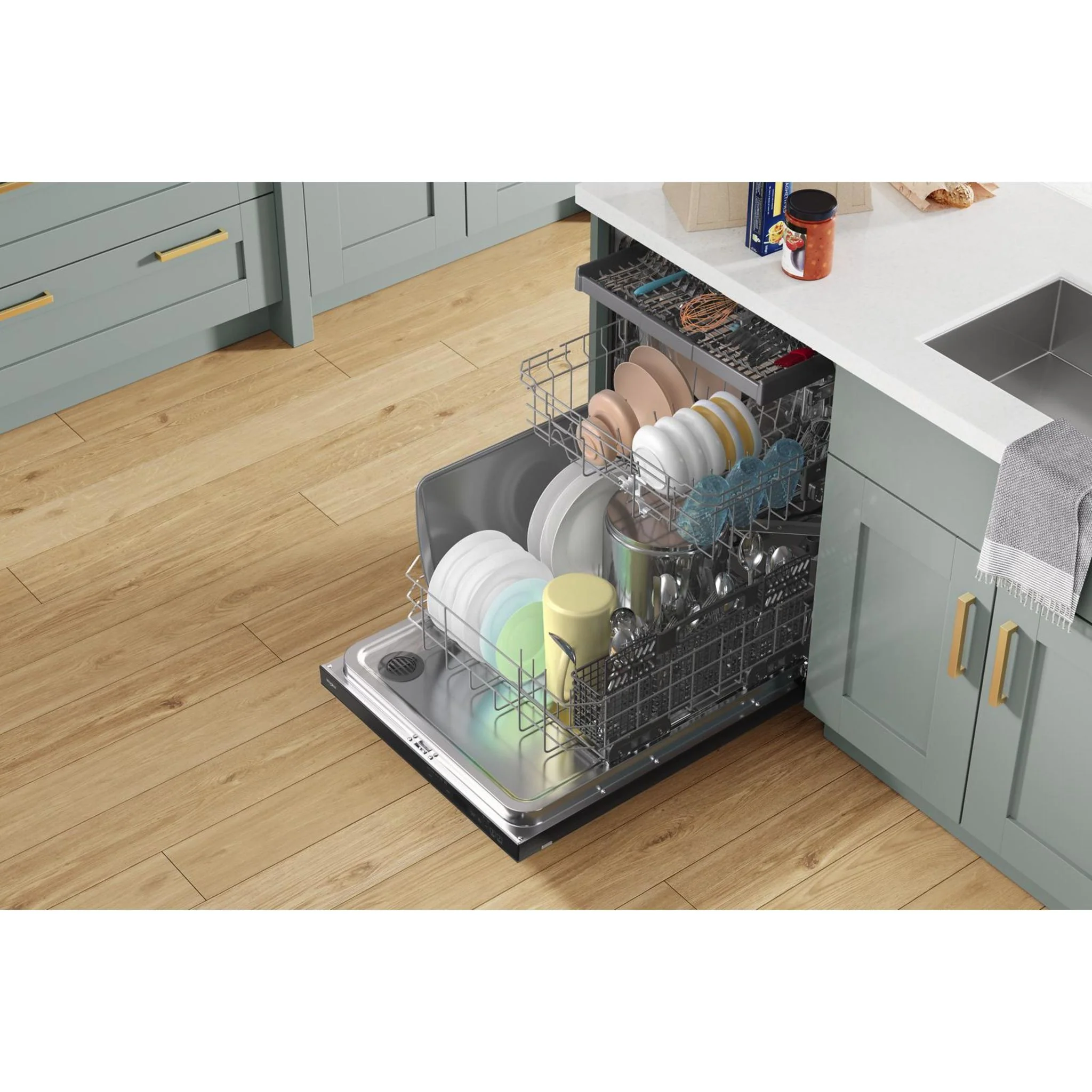 Whirlpool 24-Inch Stainless Steel Dishwasher with AI Intelligent Wash - 47 dBA -Black (WDTA50SAKB) - Image 13