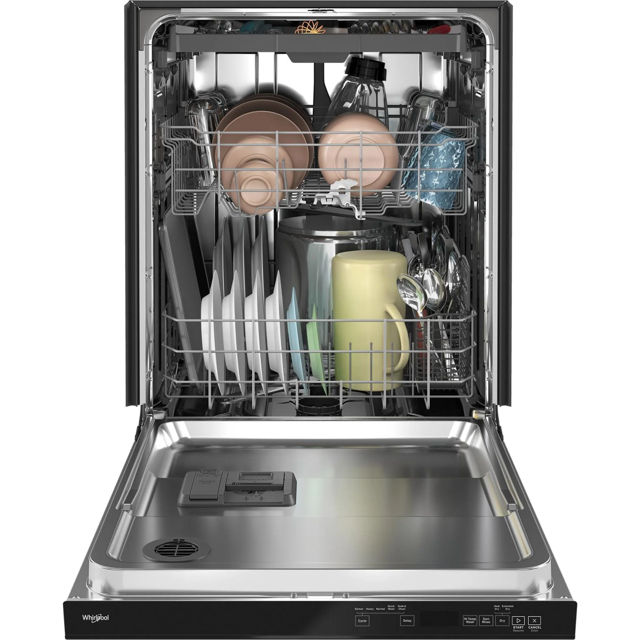 Whirlpool 24-Inch Stainless Steel Dishwasher with AI Intelligent Wash - 47 dBA -Black (WDTA50SAKB) - Image 24