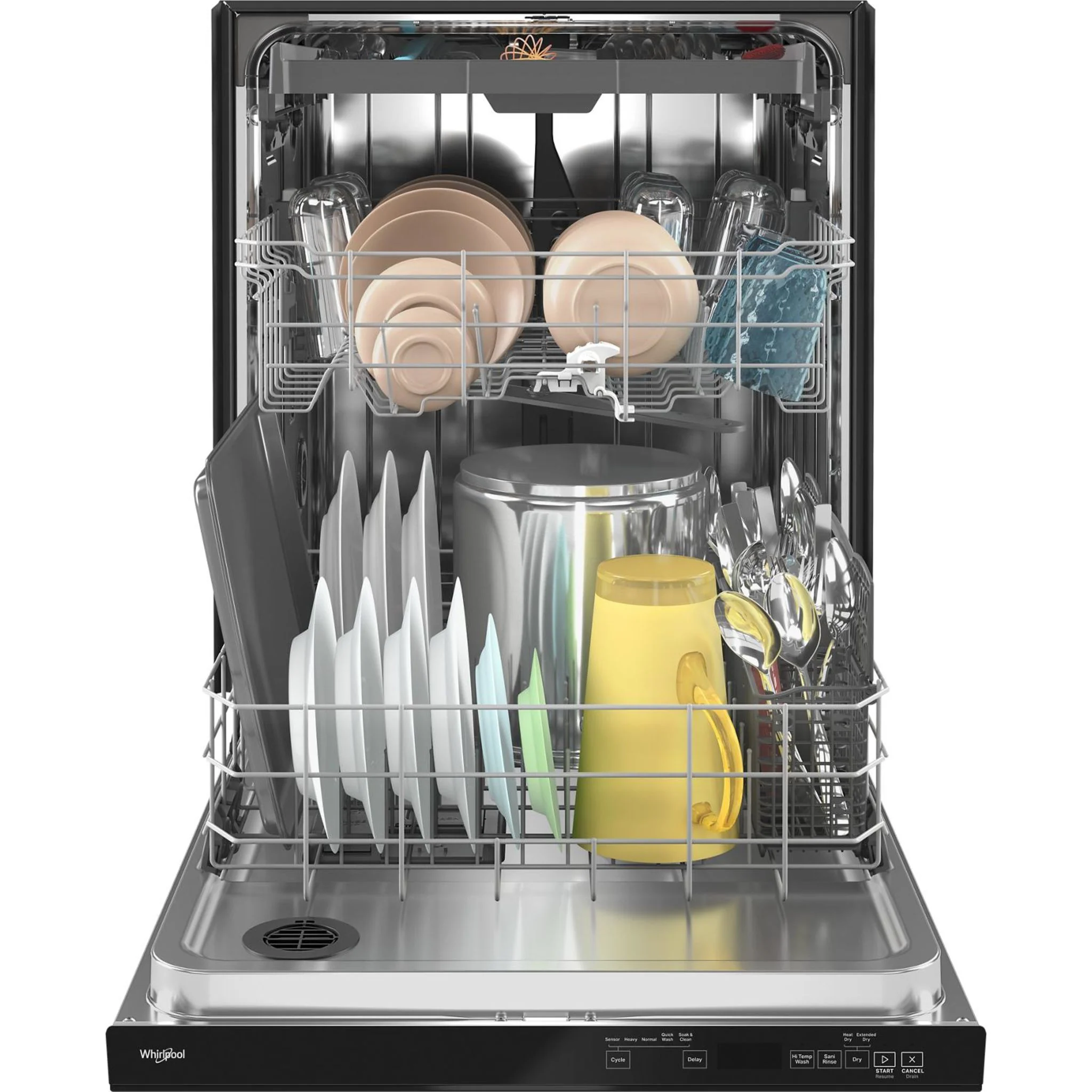 Whirlpool 24-Inch Stainless Steel Dishwasher with AI Intelligent Wash - 47 dBA -Black (WDTA50SAKB) - Image 3