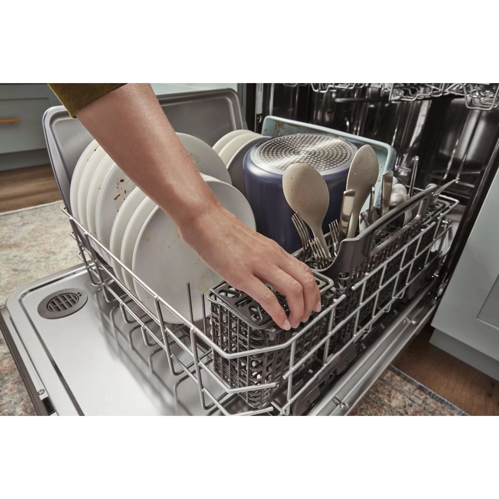 Whirlpool 24-Inch Stainless Steel Dishwasher with AI Intelligent Wash - 47 dBA -Black (WDTA50SAKB) - Image 38