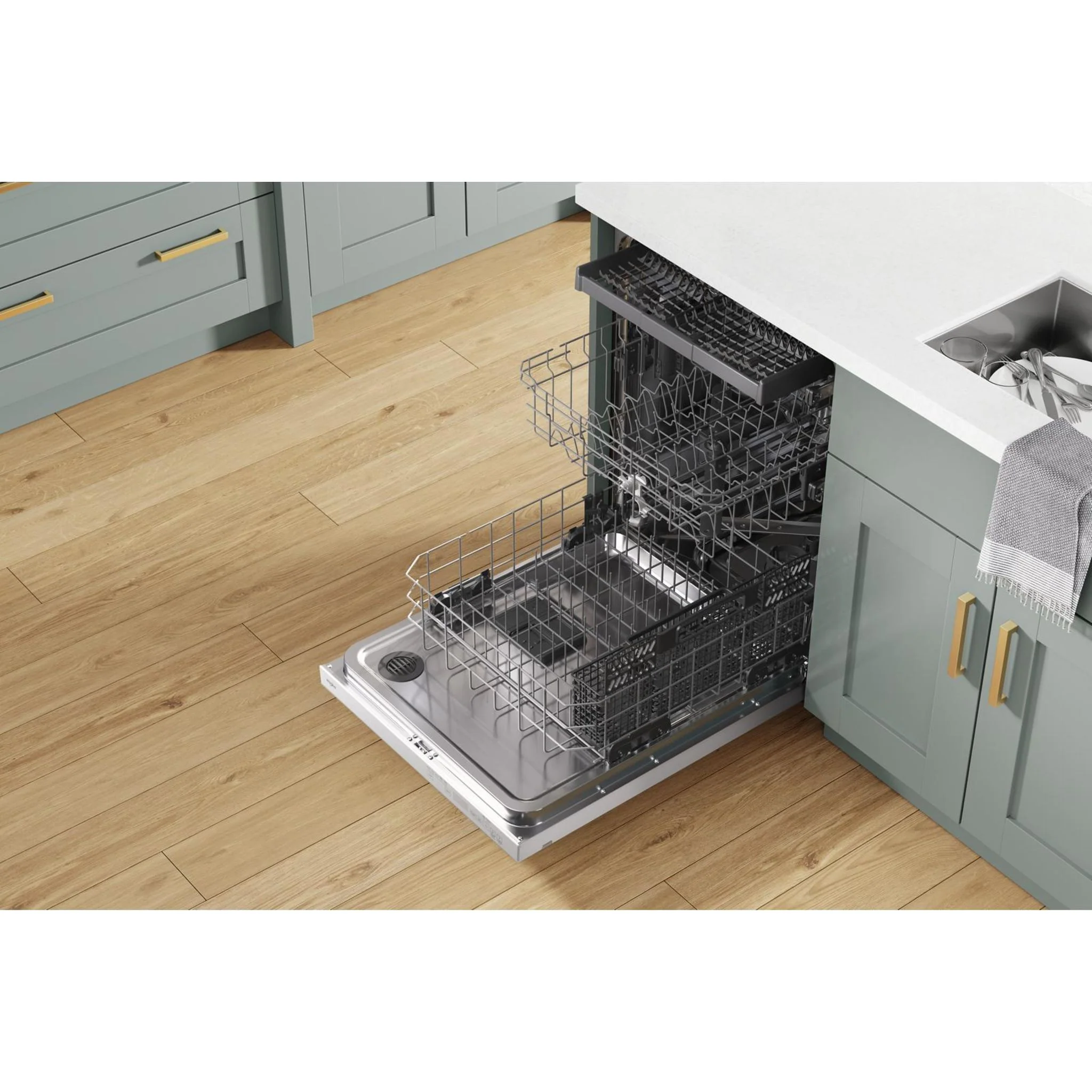 Whirlpool 24-Inch Stainless Steel Dishwasher with AI Intelligent Wash - 47 dBA -White (WDTA50SAKW) - Image 12