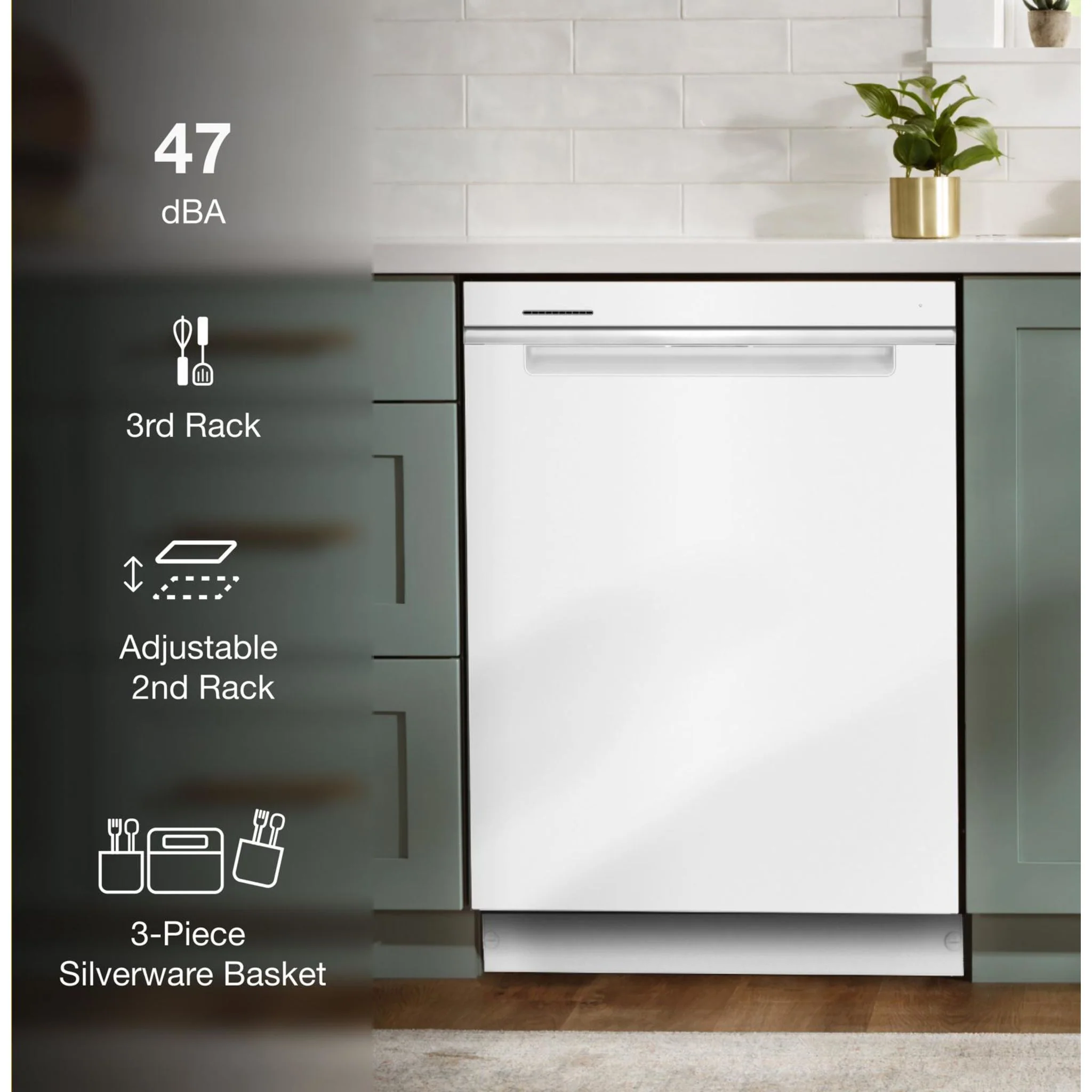 Whirlpool 24-Inch Stainless Steel Dishwasher with AI Intelligent Wash - 47 dBA -White (WDTA50SAKW) - Image 32