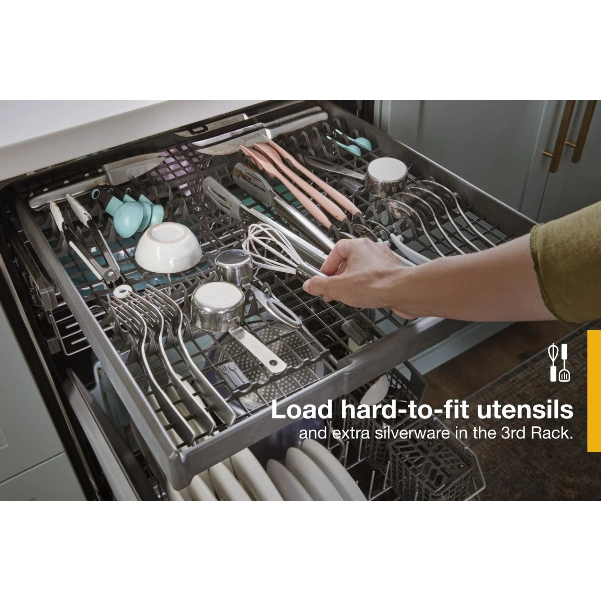 Whirlpool 24-Inch Stainless Steel Dishwasher with AI Intelligent Wash - 47 dBA -Stainless Steel (WDTA50SAKZ) - Image 38