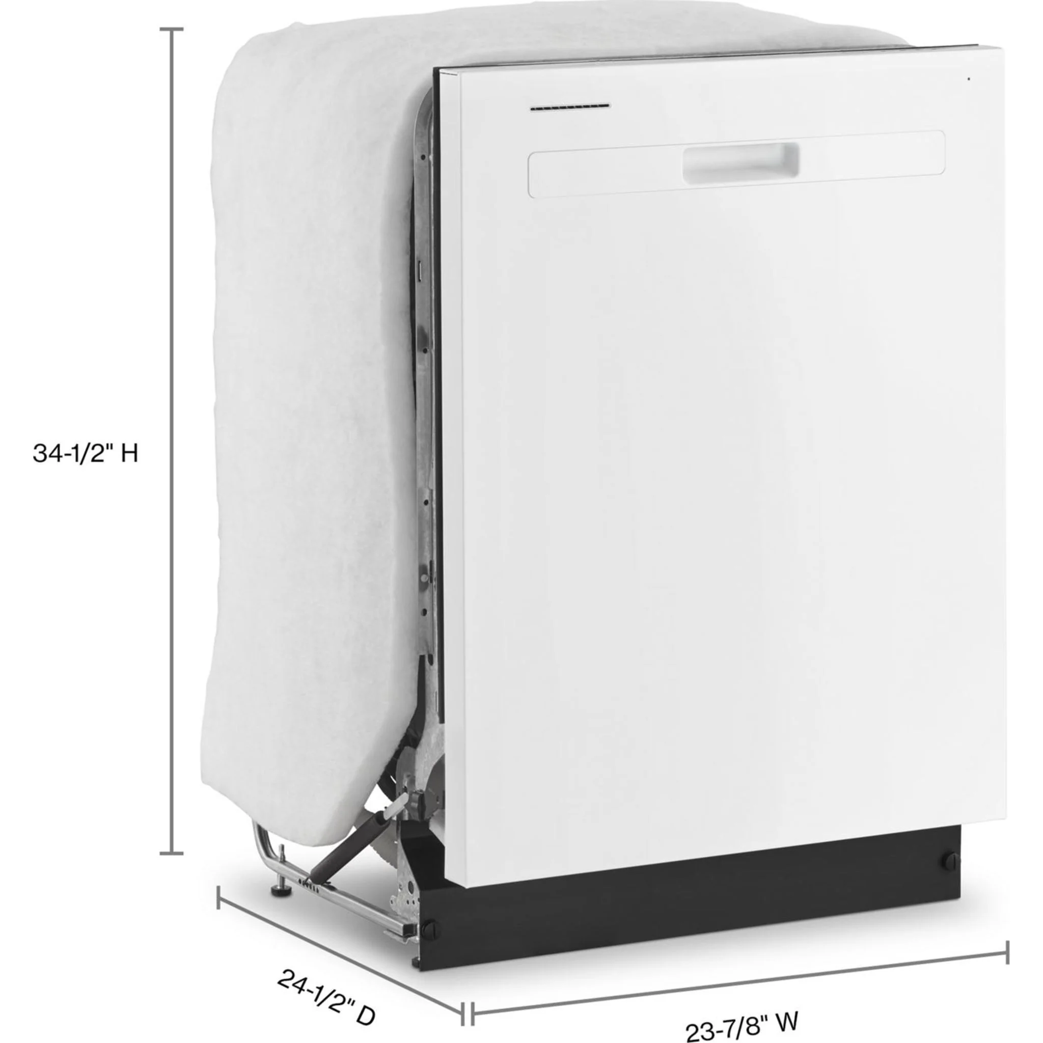 Whirlpool Quiet Dishwasher with Boost Cycle and Pocket Handle -White (WDP540HAMW) - Image 10