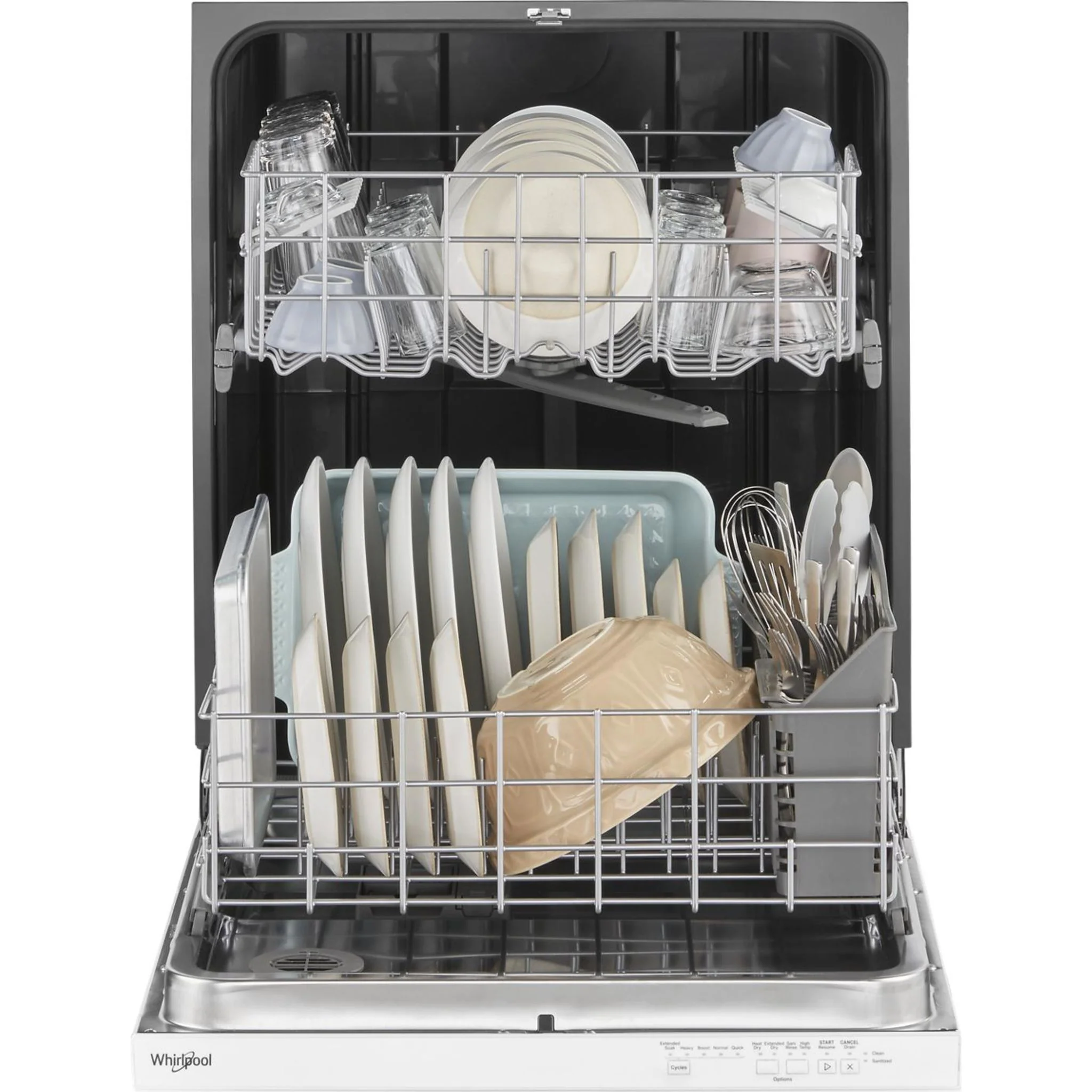 Whirlpool Quiet Dishwasher with Boost Cycle and Pocket Handle -White (WDP540HAMW) - Image 5