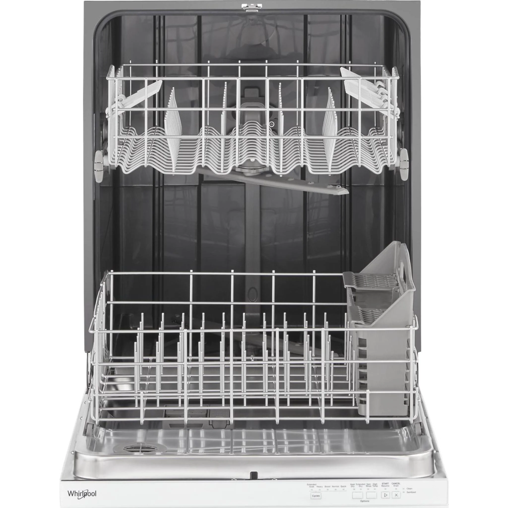 Whirlpool Quiet Dishwasher with Boost Cycle and Pocket Handle -White (WDP540HAMW) - Image 8