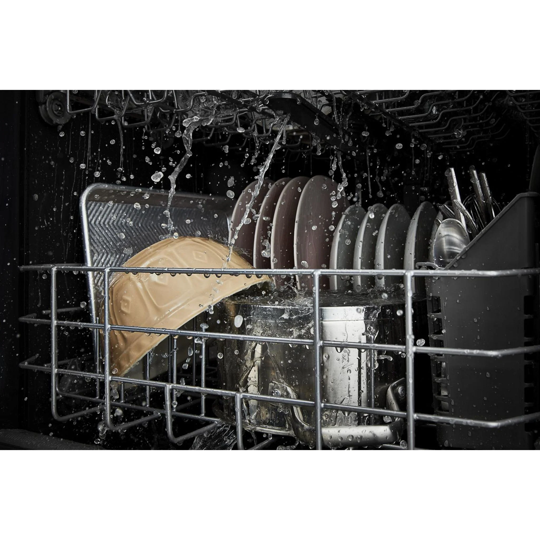 Whirlpool 51 dBA Quiet Dishwasher with 3rd Rack and Pocket Handle -Stainless Steel (WDP730HAMZ) - Image 2