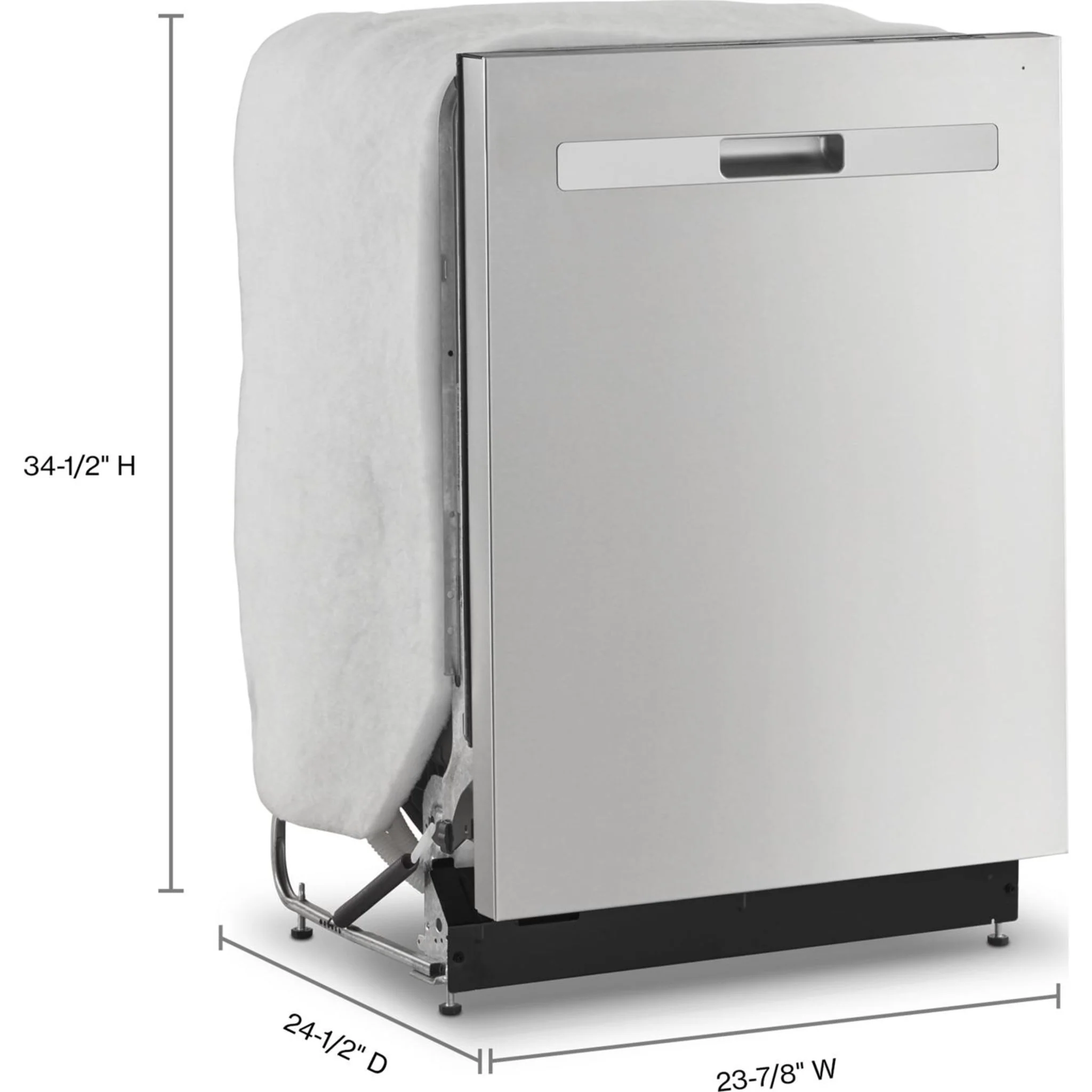 Whirlpool 51 dBA Quiet Dishwasher with 3rd Rack and Pocket Handle -Stainless Steel (WDP730HAMZ) - Image 20