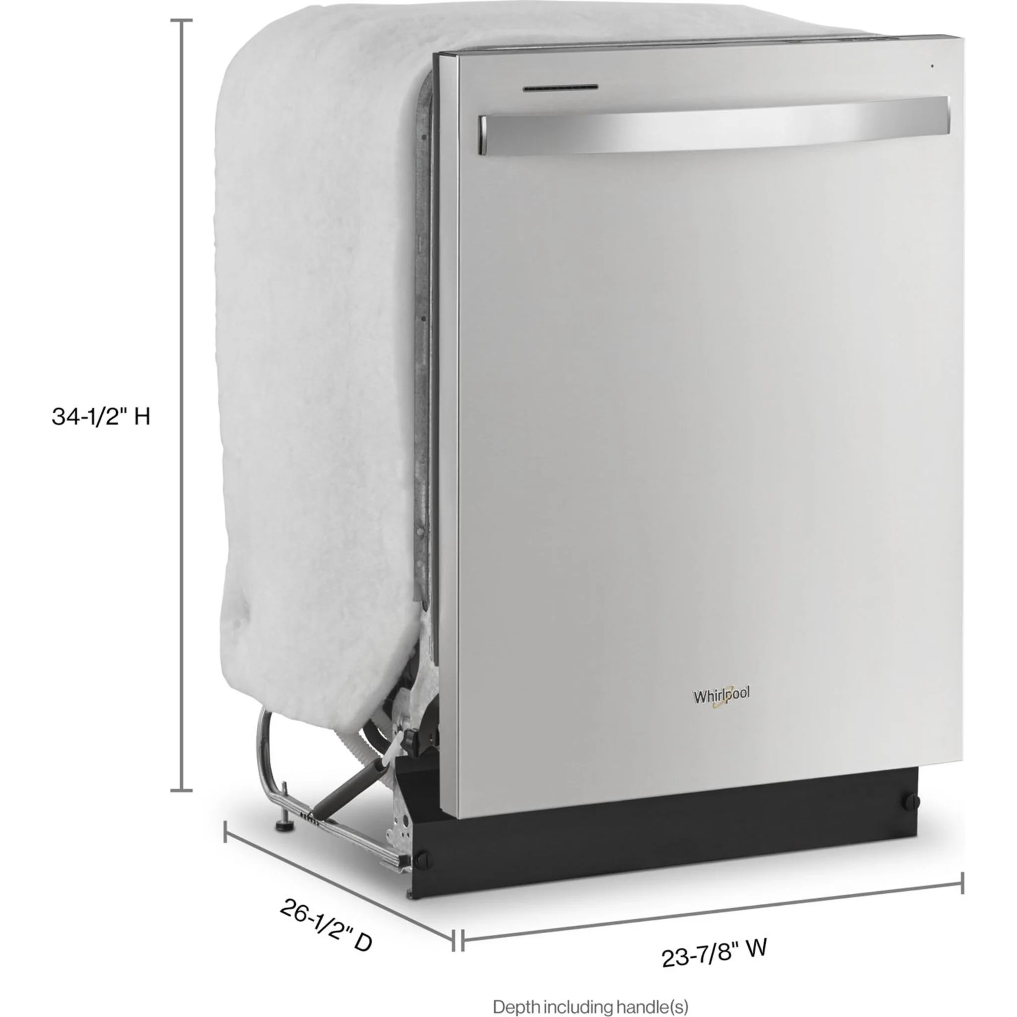 Whirlpool 24"  Dishwasher with Boost Cycle and Triple Filtration Wash - 55dBA -Stainless Steel (WDT540HAMZ) - Image 15