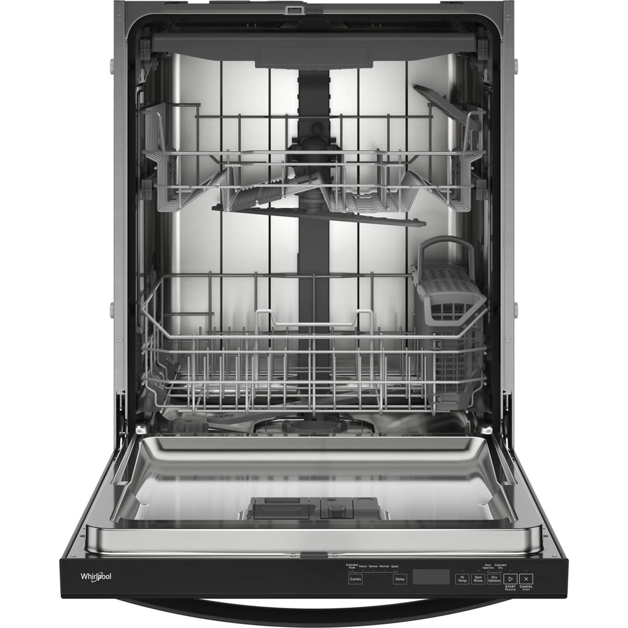 Whirlpool 44 dBA Dishwasher Flush with Cabinets with 3rd Rack -Black (WDT550SAPB) - Image 17