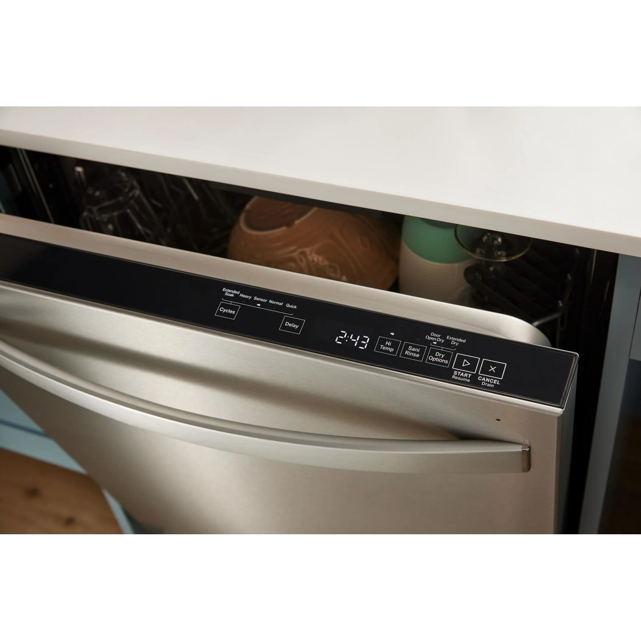 Whirlpool 44 dBA Dishwasher Flush with Cabinets with 3rd Rack -Black (WDT550SAPB) - Image 25