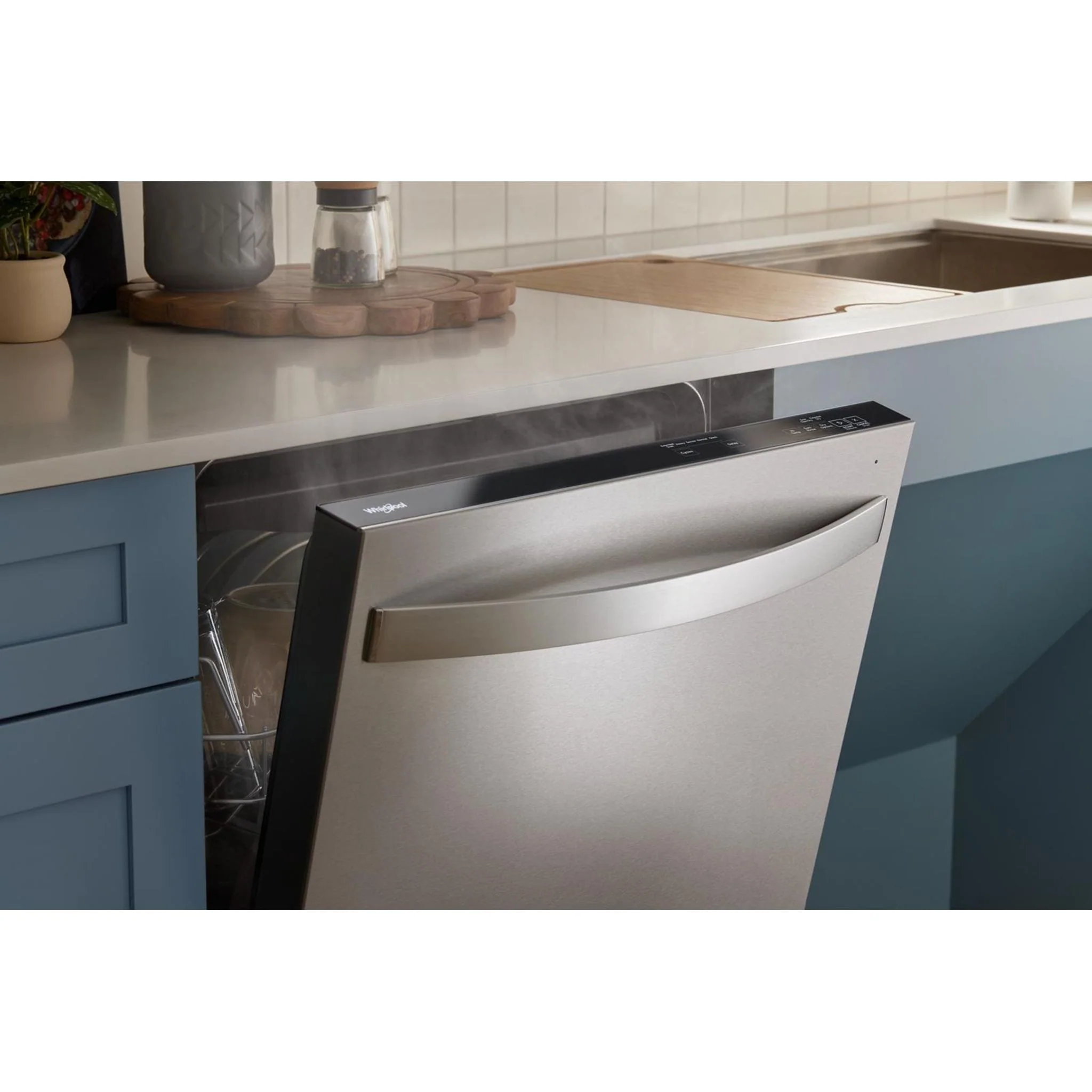 Whirlpool 44 dBA Dishwasher Flush with Cabinets with 3rd Rack -Black (WDT550SAPB) - Image 7