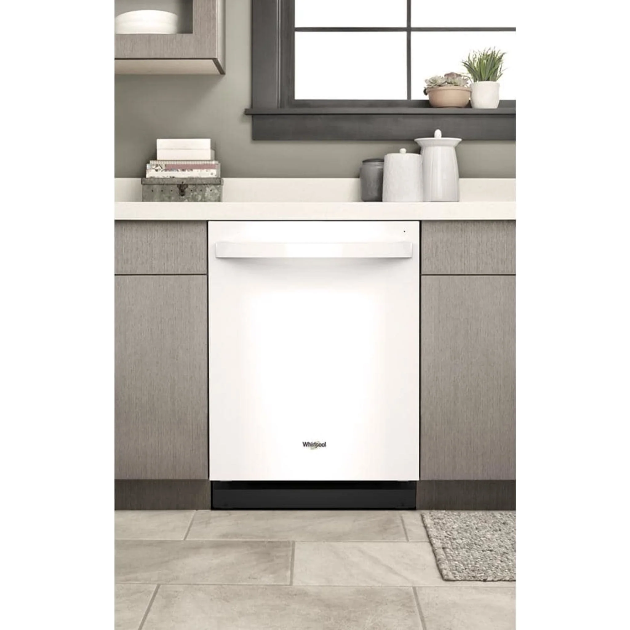 Whirlpool 44 dBA Dishwasher Flush with Cabinets with 3rd Rack -White (WDT550SAPW) - Image 24