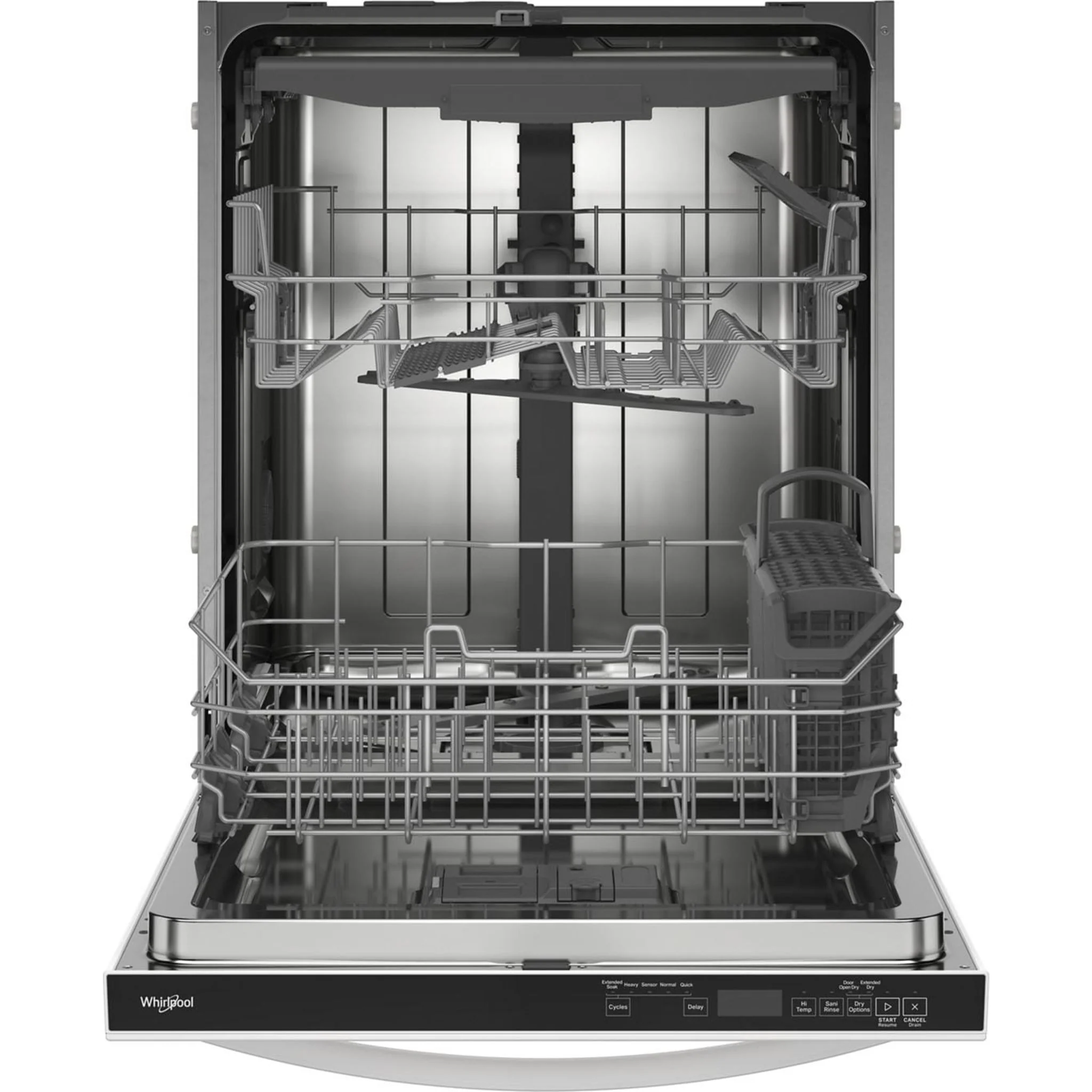 Whirlpool 44 dBA Dishwasher Flush with Cabinets with 3rd Rack -White (WDT550SAPW) - Image 27