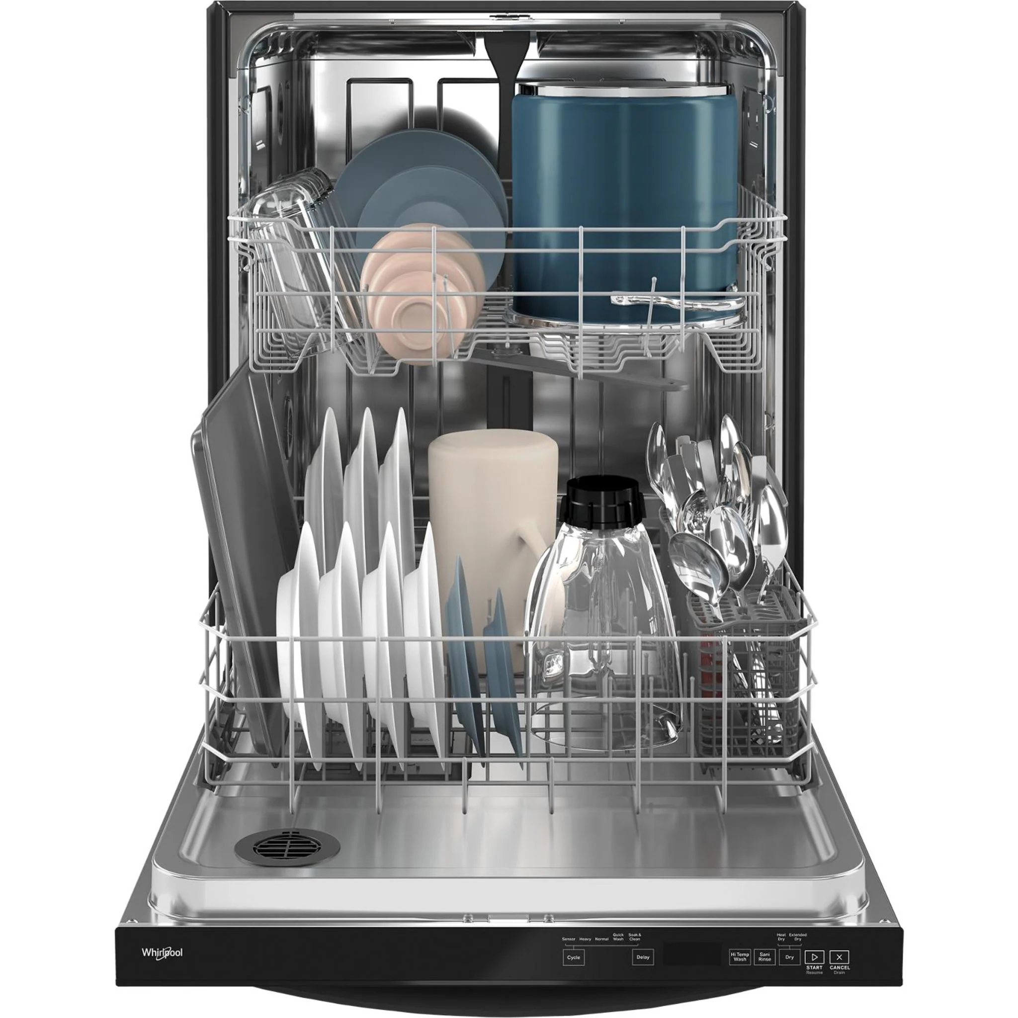 Whirlpool 24-Inch Dishwasher with AI Intelligent Wash and Tall Top Rack -Black (WDT740SALB) - Image 29