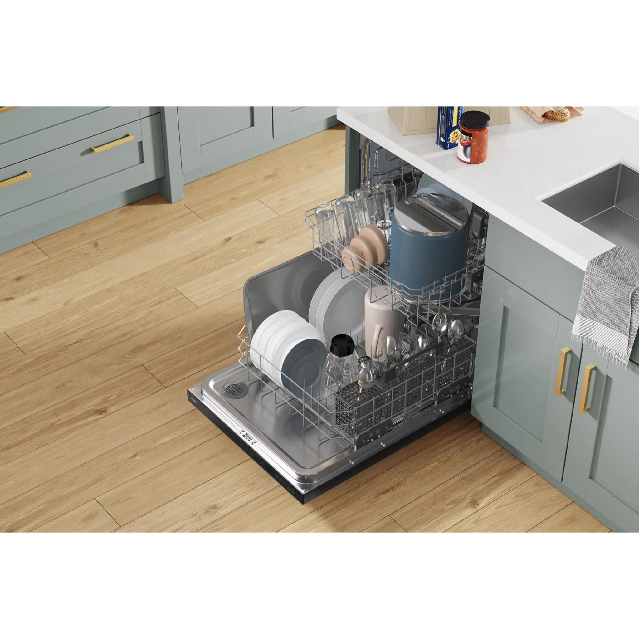 Whirlpool 24-Inch Dishwasher with AI Intelligent Wash and Tall Top Rack -Black (WDT740SALB) - Image 36