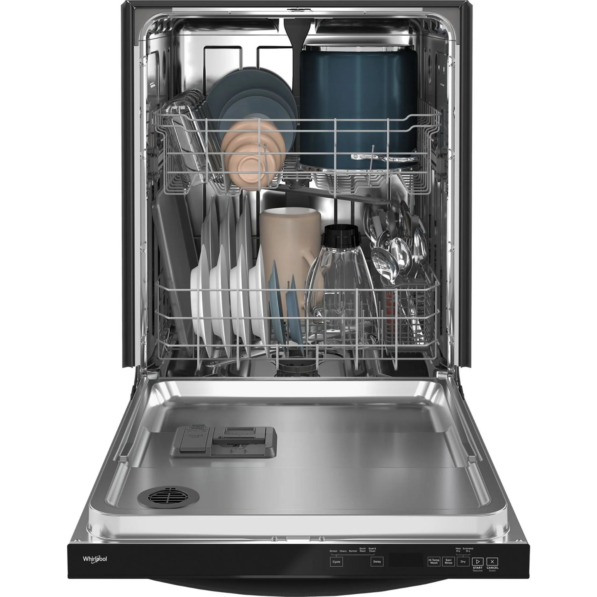 Whirlpool 24-Inch Dishwasher with AI Intelligent Wash and Tall Top Rack -Black (WDT740SALB) - Image 47