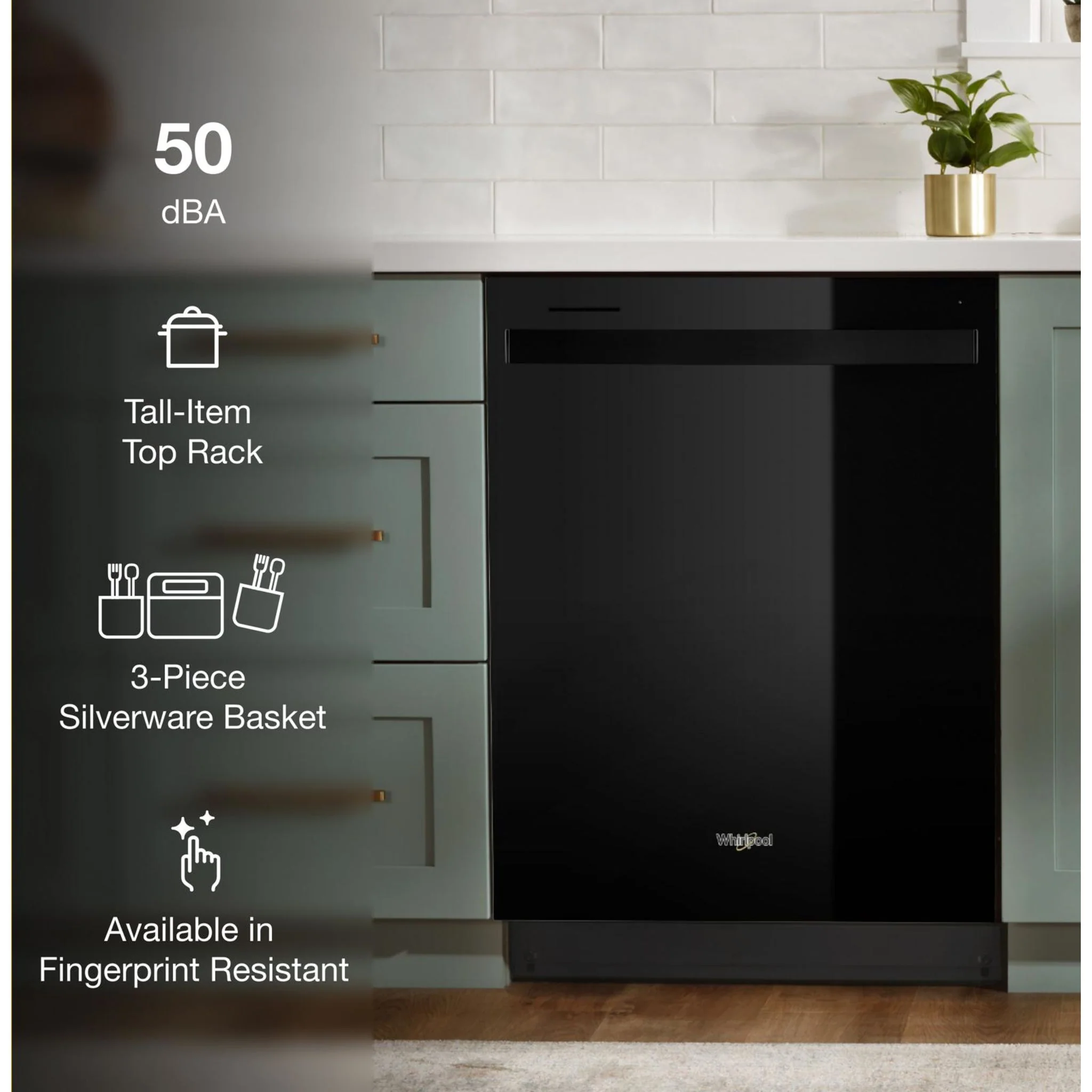 Whirlpool 24-Inch Dishwasher with AI Intelligent Wash and Tall Top Rack -Black (WDT740SALB) - Image 57
