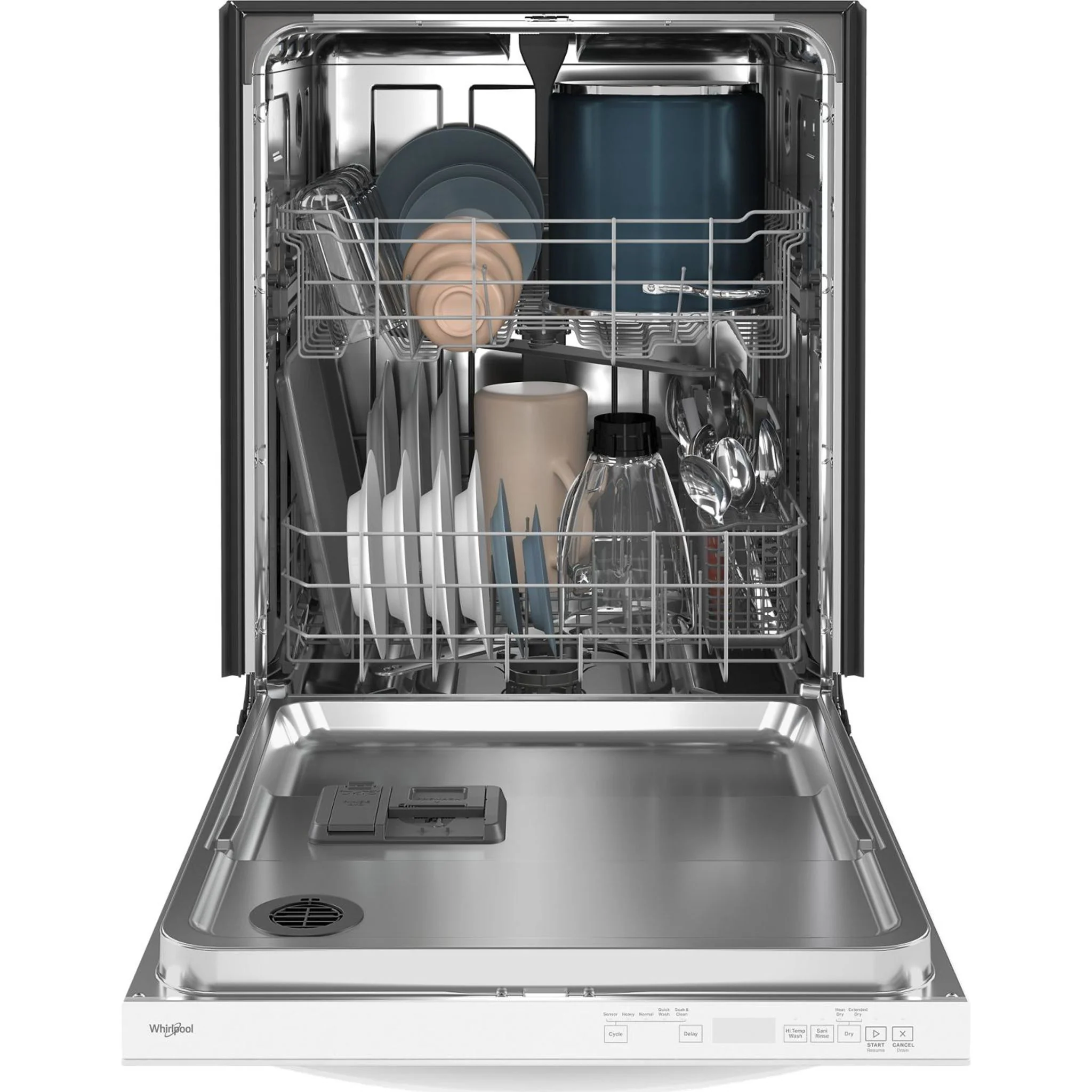 Whirlpool 24-Inch Dishwasher with AI Intelligent Wash and Tall Top Rack -White (WDT740SALW) - Image 15