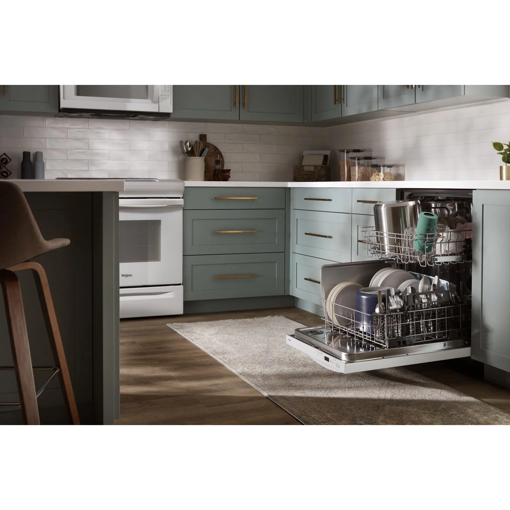 Whirlpool 24-Inch Dishwasher with AI Intelligent Wash and Tall Top Rack -White (WDT740SALW) - Image 22