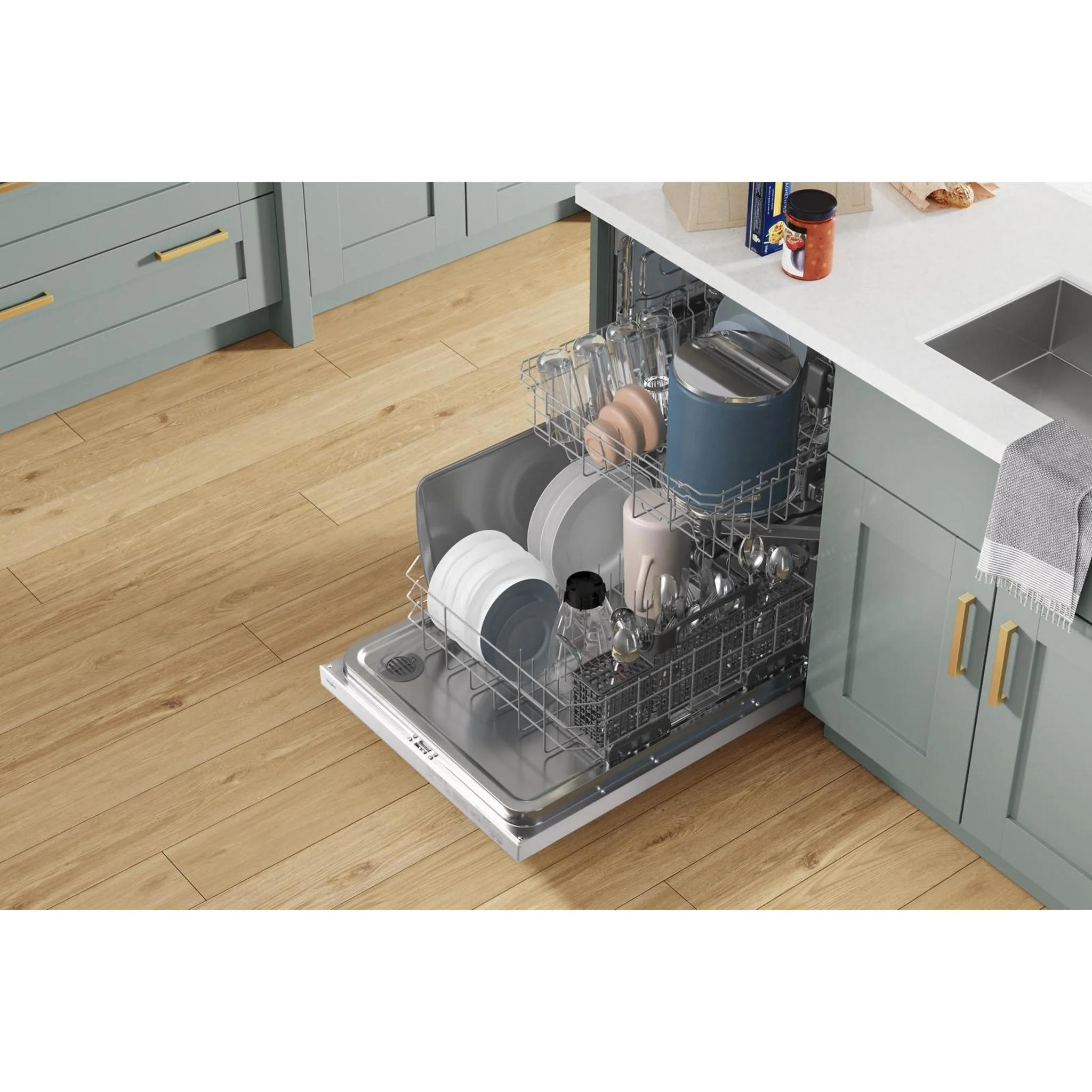 Whirlpool 24-Inch Dishwasher with AI Intelligent Wash and Tall Top Rack -White (WDT740SALW) - Image 35