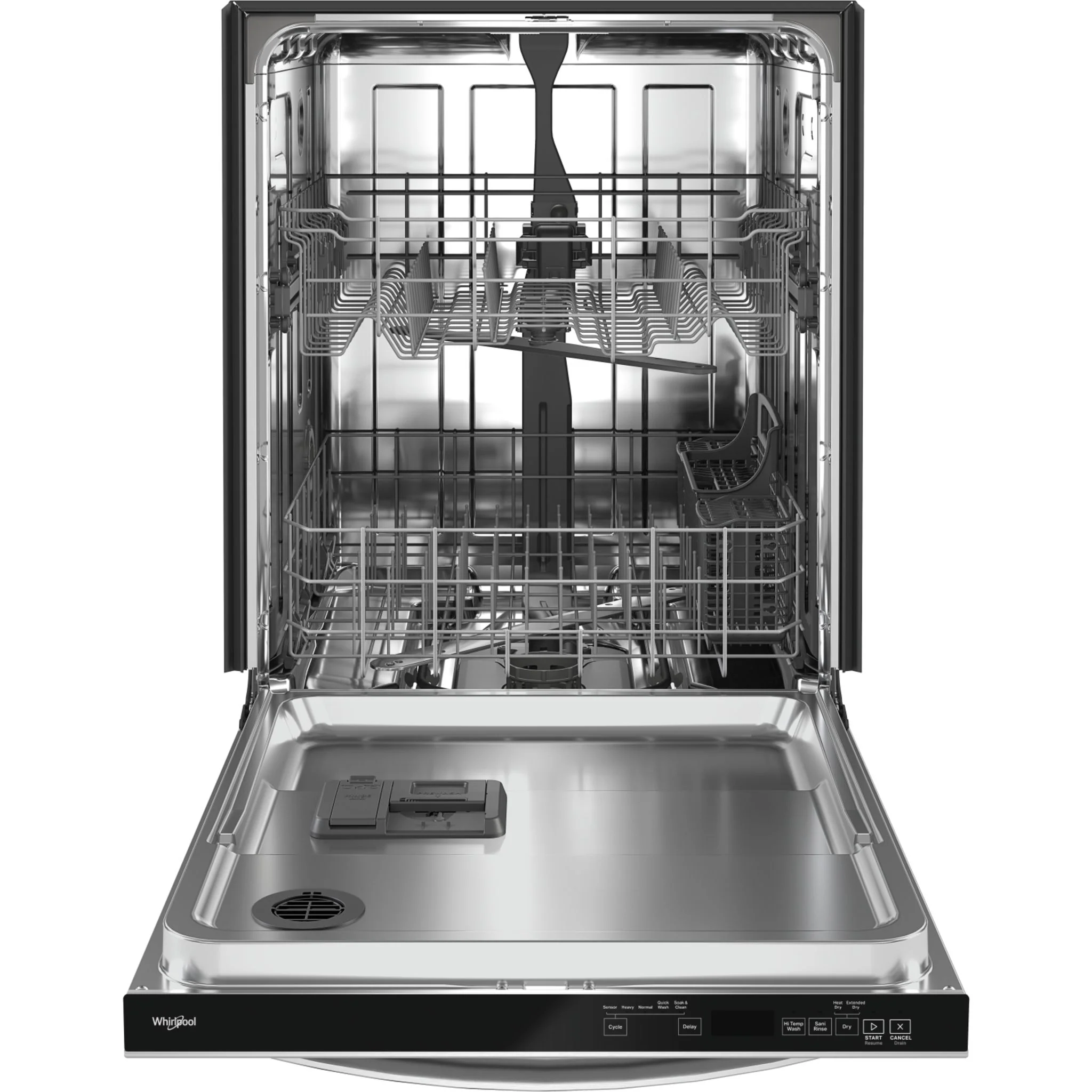 Whirlpool 24-Inch Stainless Steel Dishwasher with AI Intelligent Wash and Tall Top Rack -Stainless Steel (WDT740SALZ) - Image 2