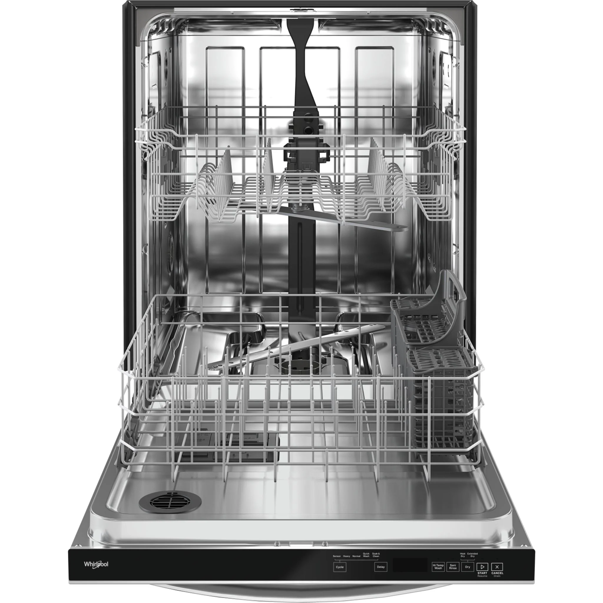 Whirlpool 24-Inch Stainless Steel Dishwasher with AI Intelligent Wash and Tall Top Rack -Stainless Steel (WDT740SALZ) - Image 9