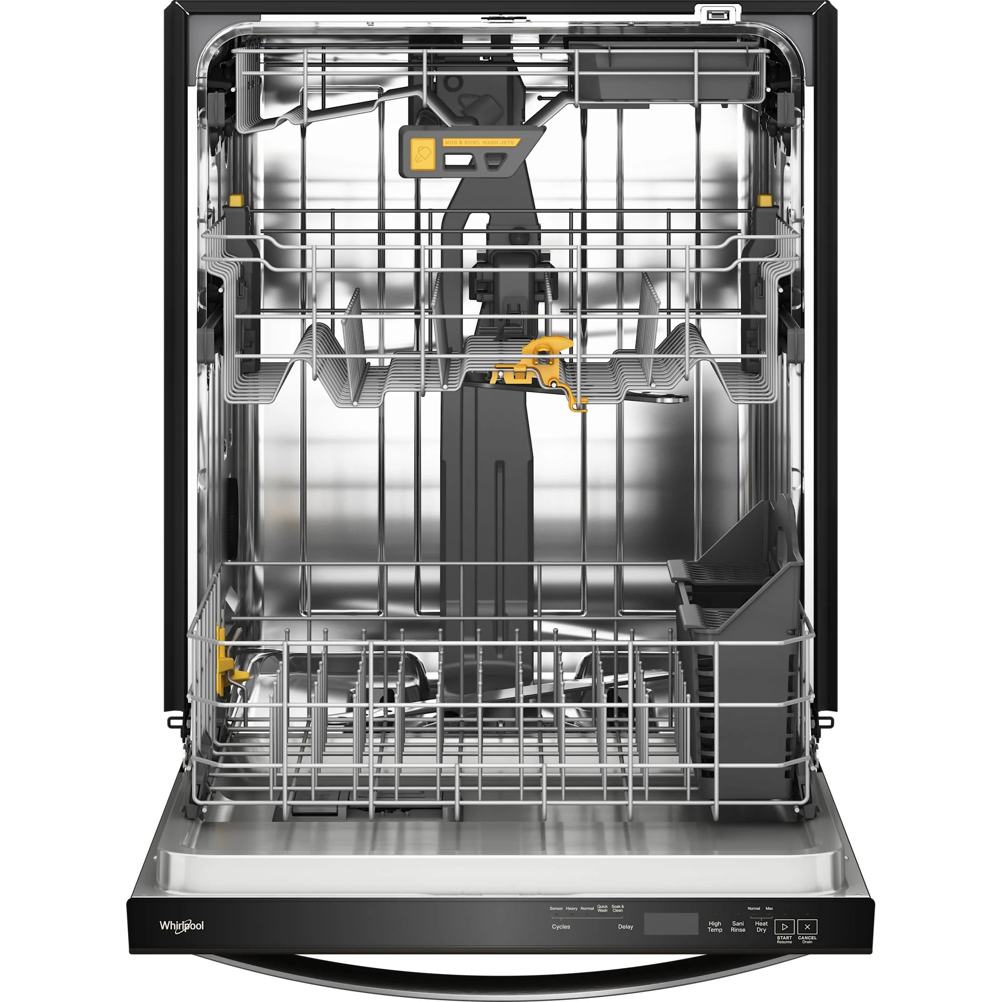 Whirlpool 24-Inch Dishwasher with Total Coverage Wash & Auto Open Air Dry - Fingerprint Resistant Black Stainless (WDTS8024SV) - Image 13