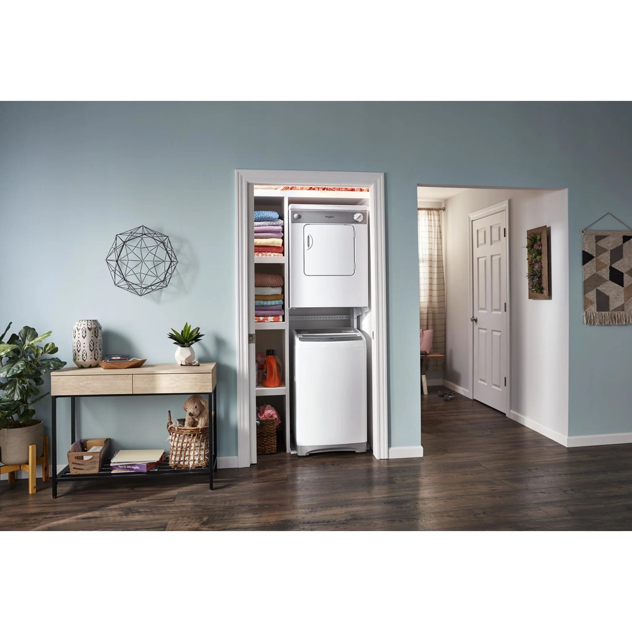 Whirlpool 3.4 cu.ft. Compact Electric Dryer with AccuDryDrying System -White-on-White (LDR3822PQ) - Image 13