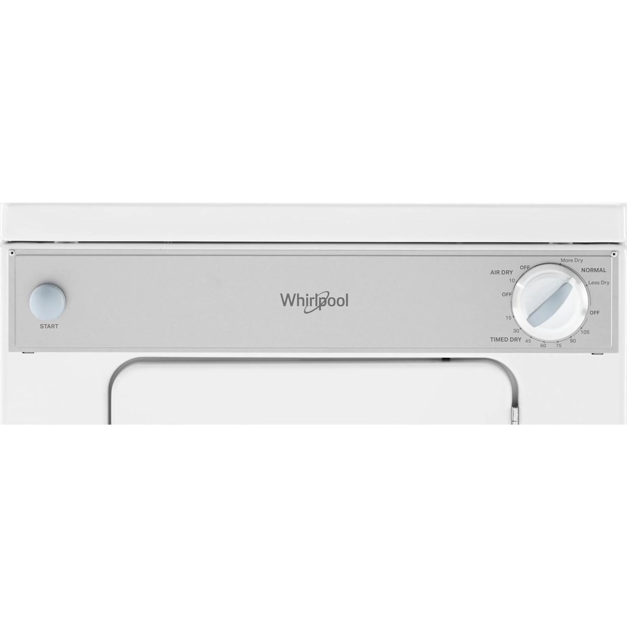 Whirlpool 3.4 cu.ft. Compact Electric Dryer with AccuDryDrying System -White-on-White (LDR3822PQ) - Image 4