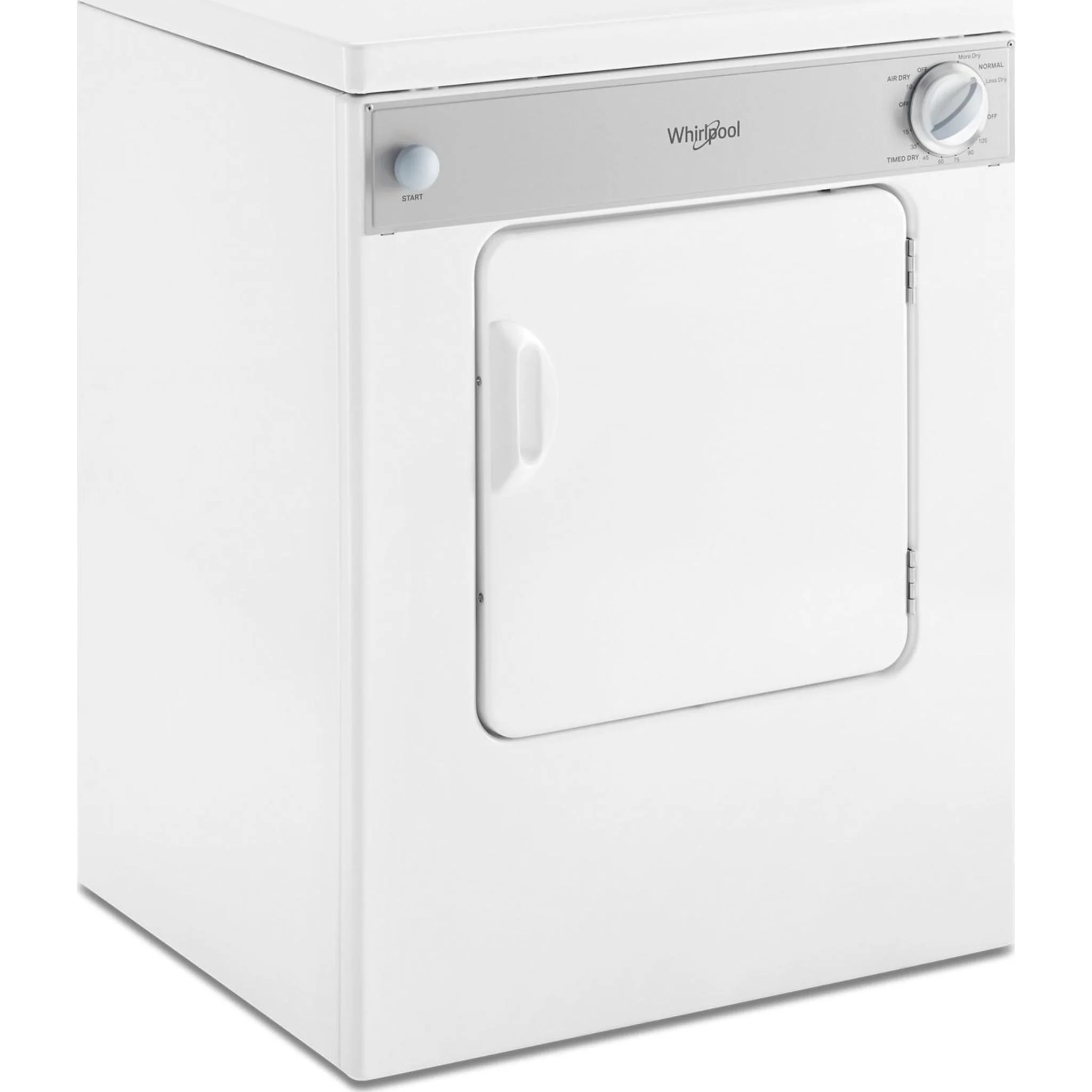 Whirlpool 3.4 cu.ft. Compact Electric Dryer with AccuDryDrying System -White-on-White (LDR3822PQ) - Image 8